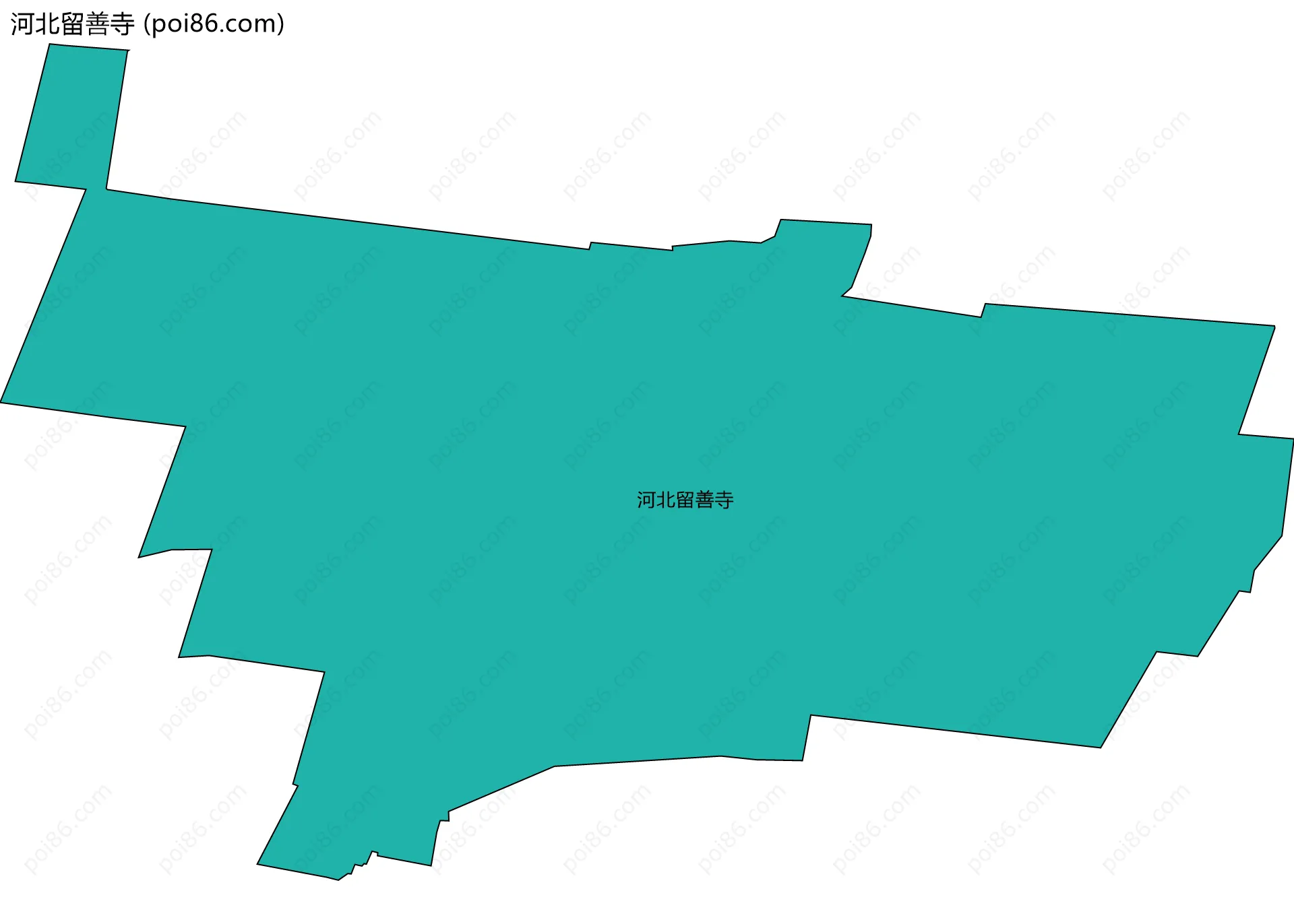 河北留善寺边界地图
