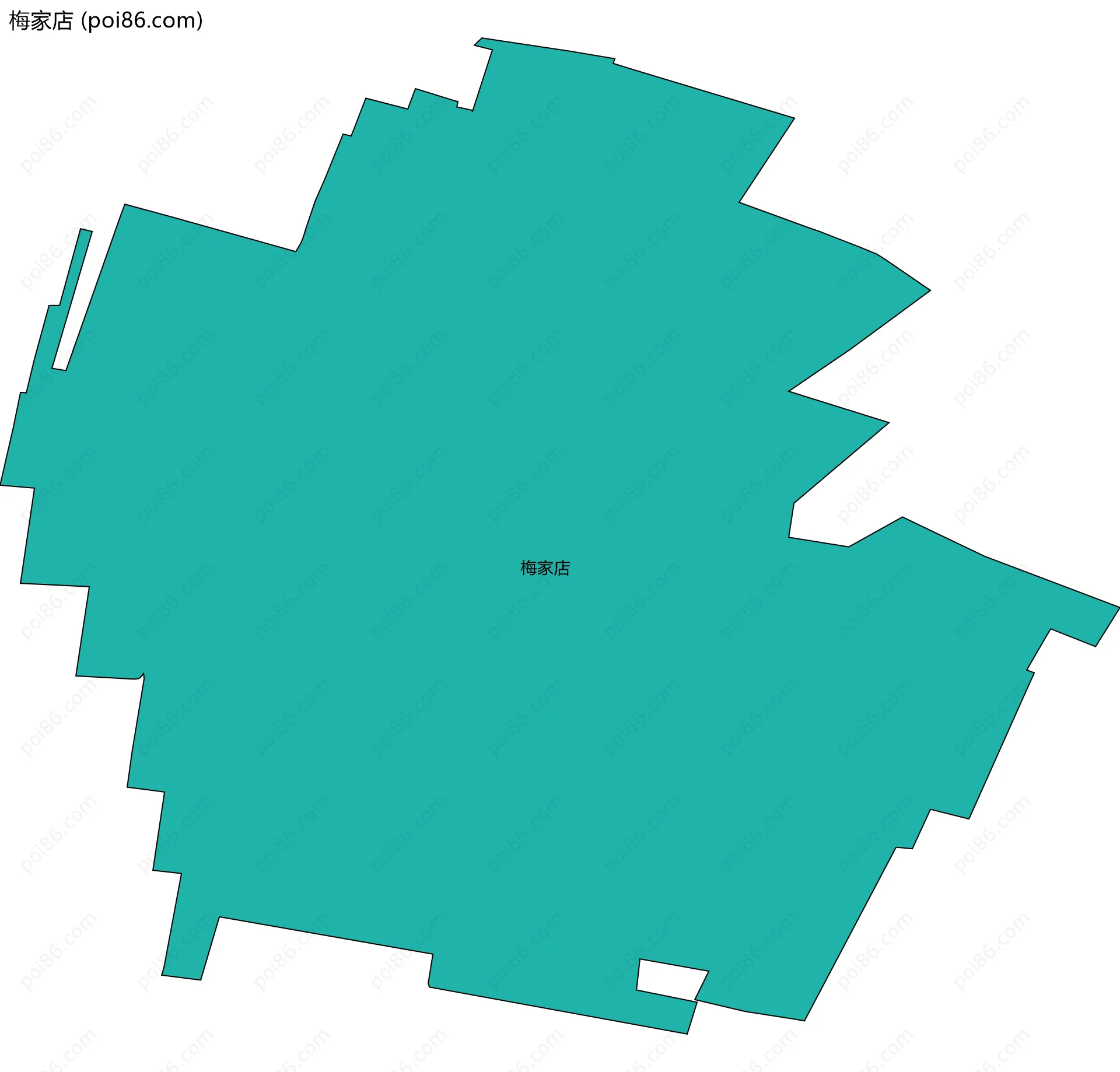 梅家店边界地图