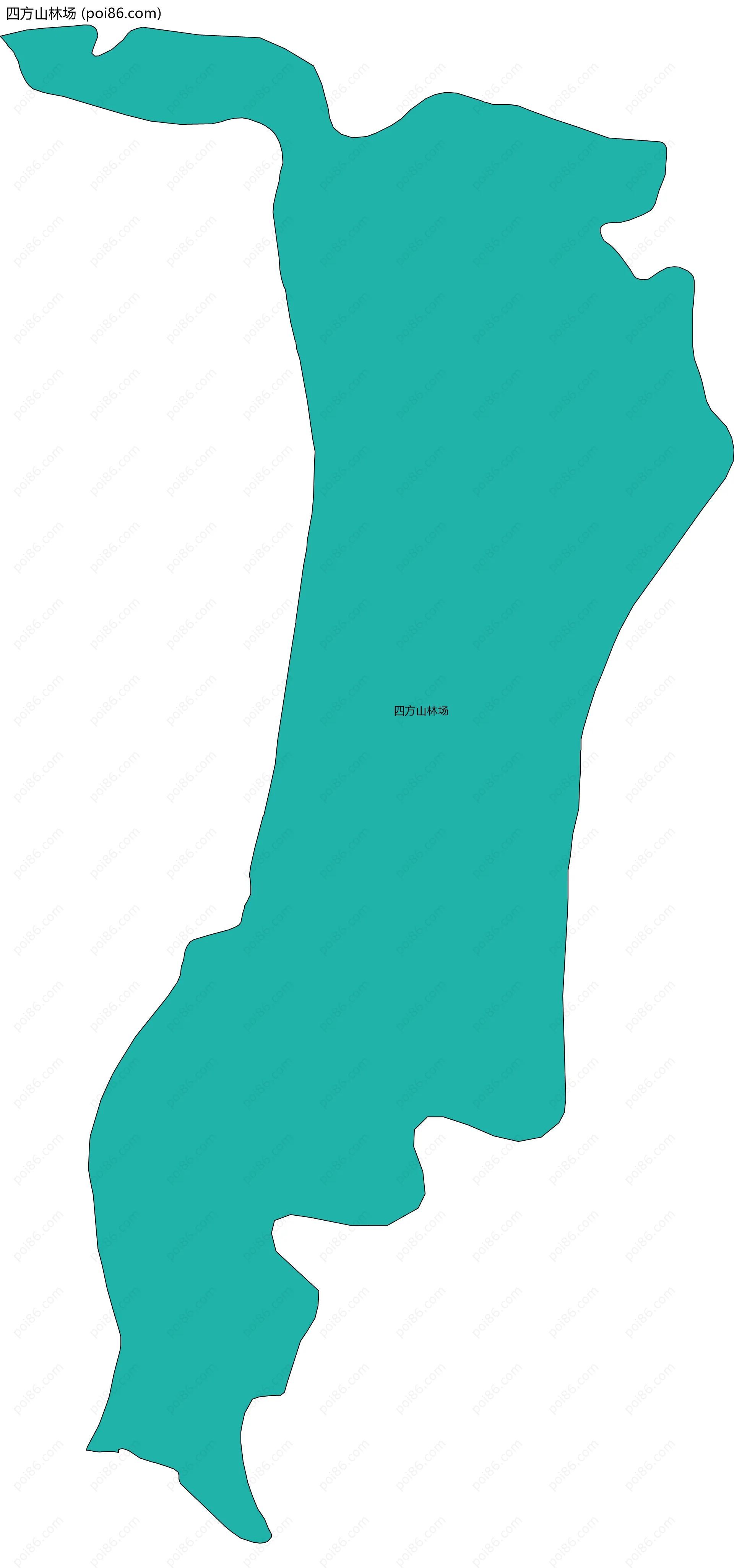 四方山林场边界地图