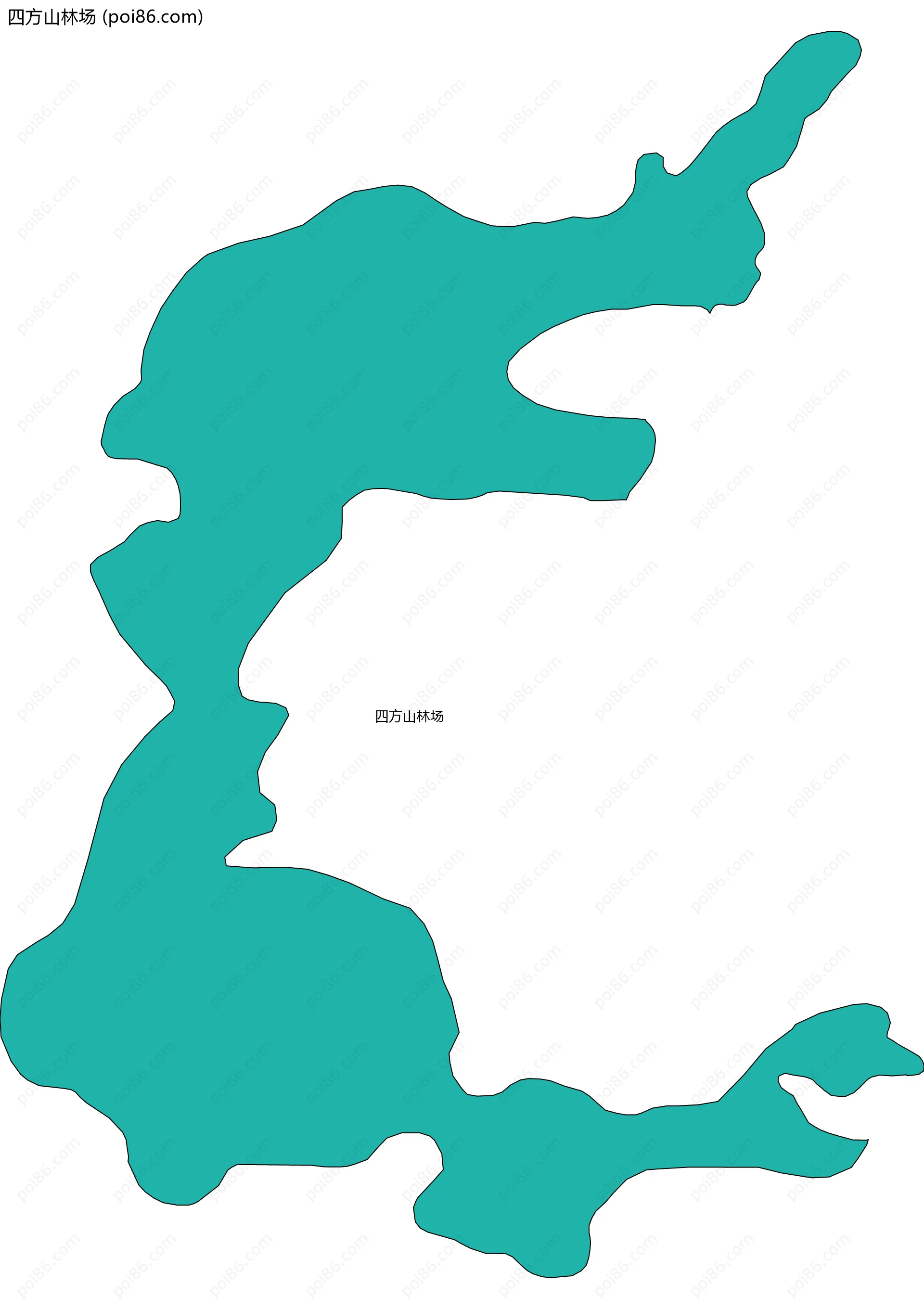 四方山林场边界地图