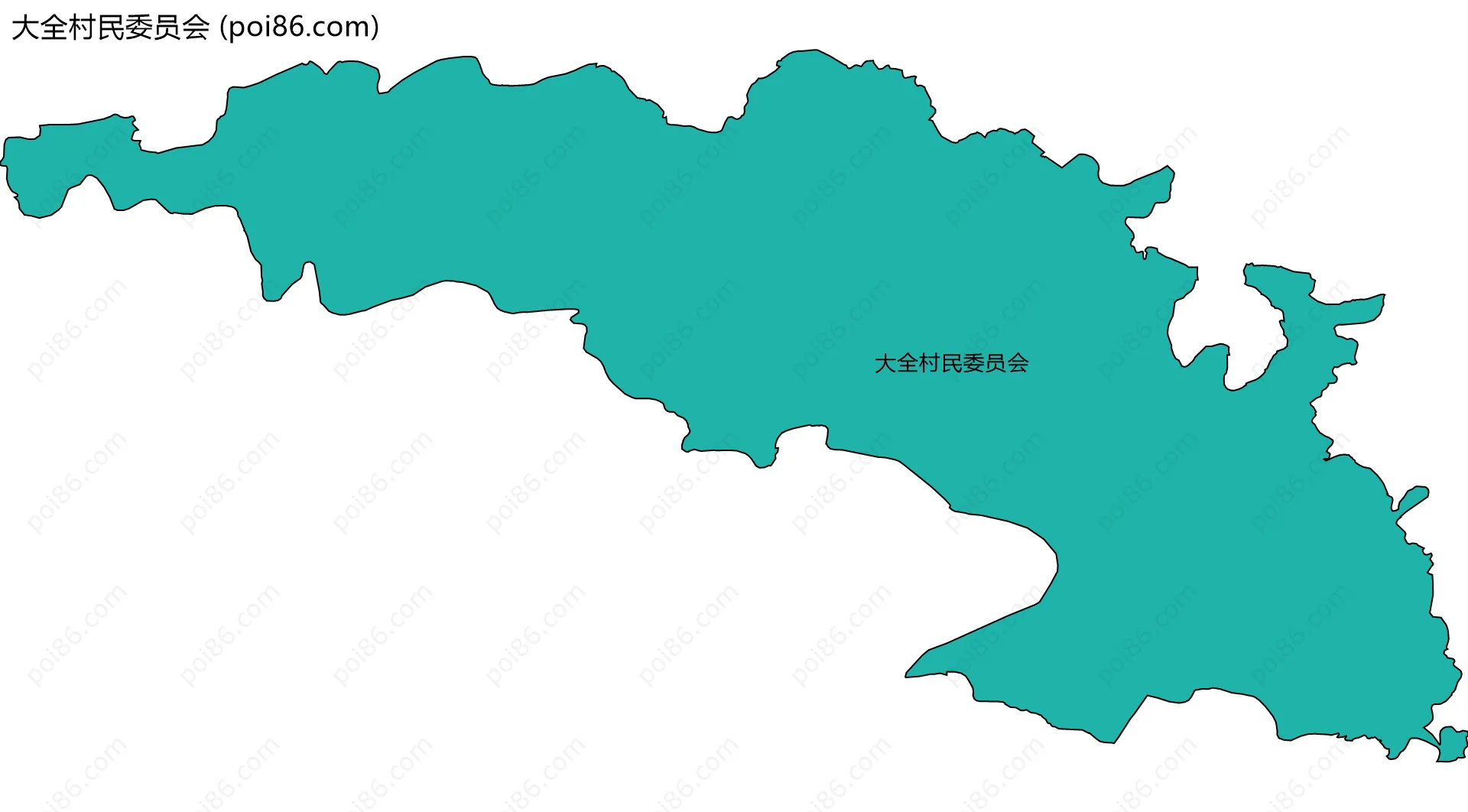 大全村民委员会边界地图
