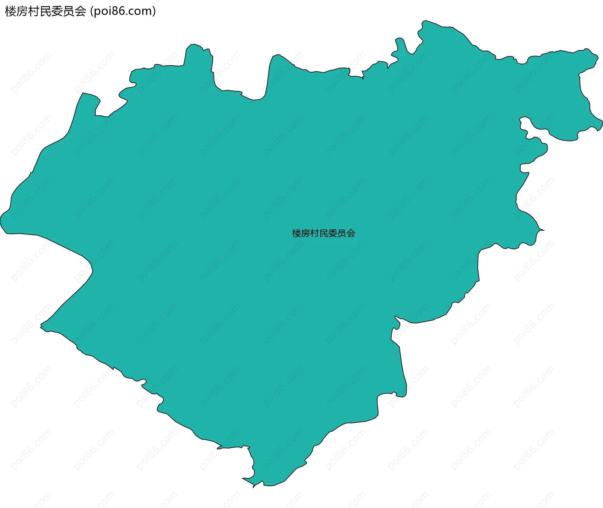 楼房村民委员会边界地图