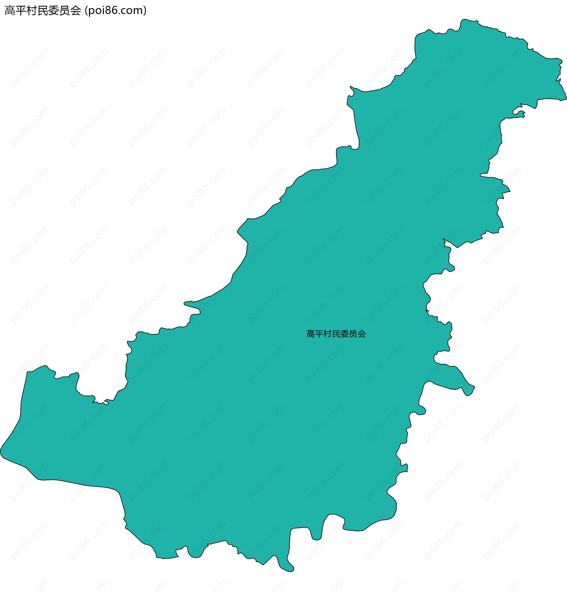 高平村民委员会边界地图
