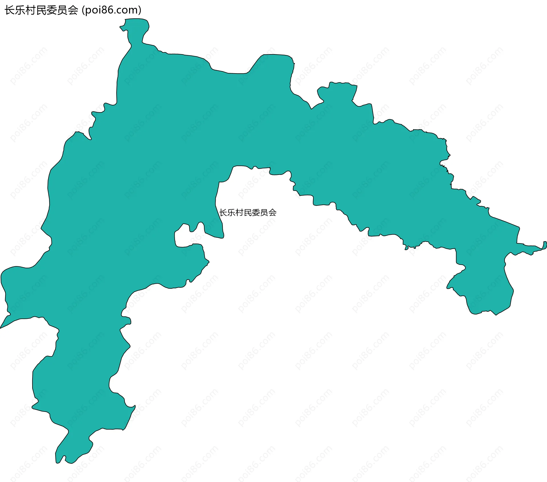 长乐村民委员会边界地图