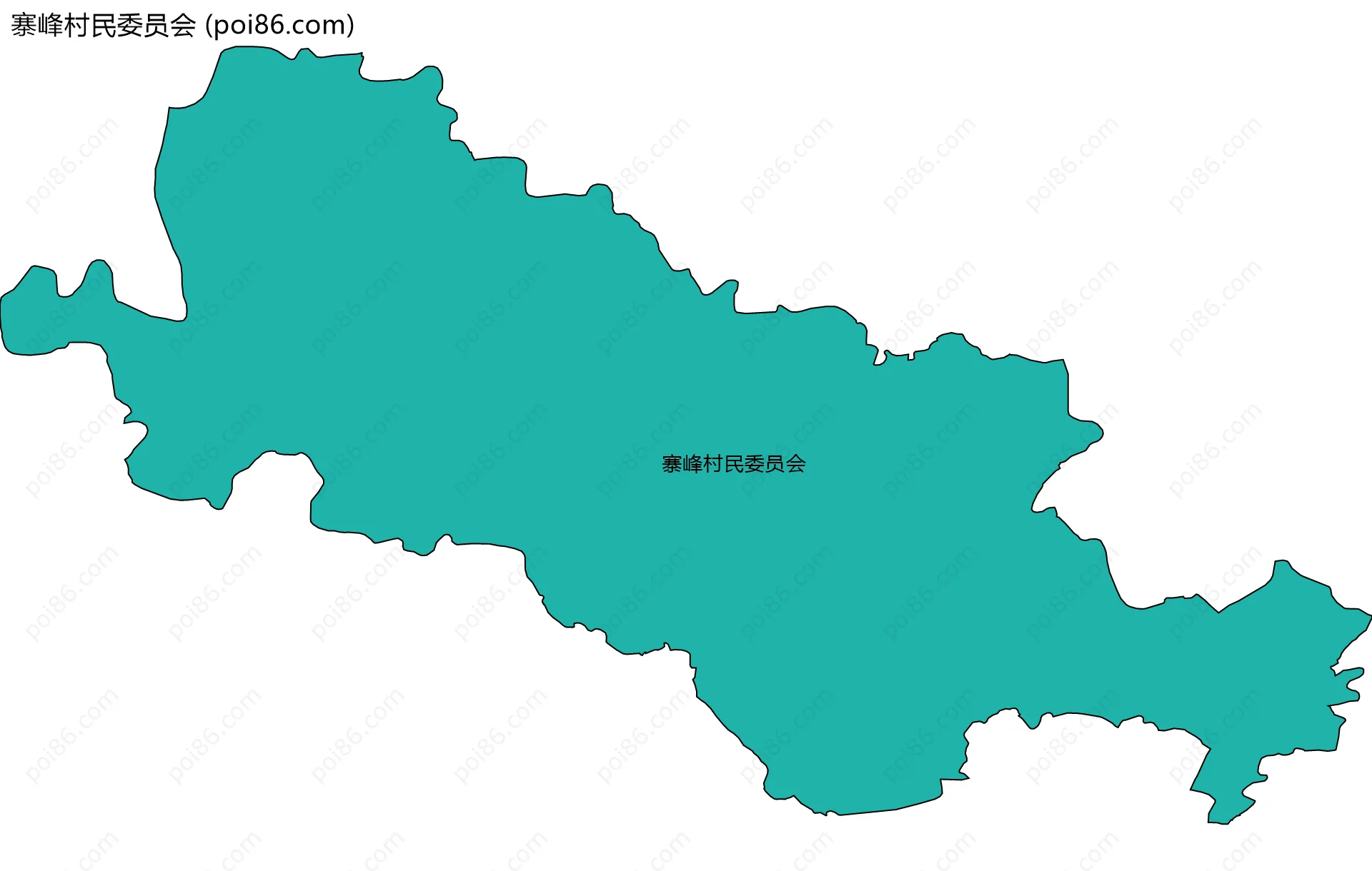 寨峰村民委员会边界地图