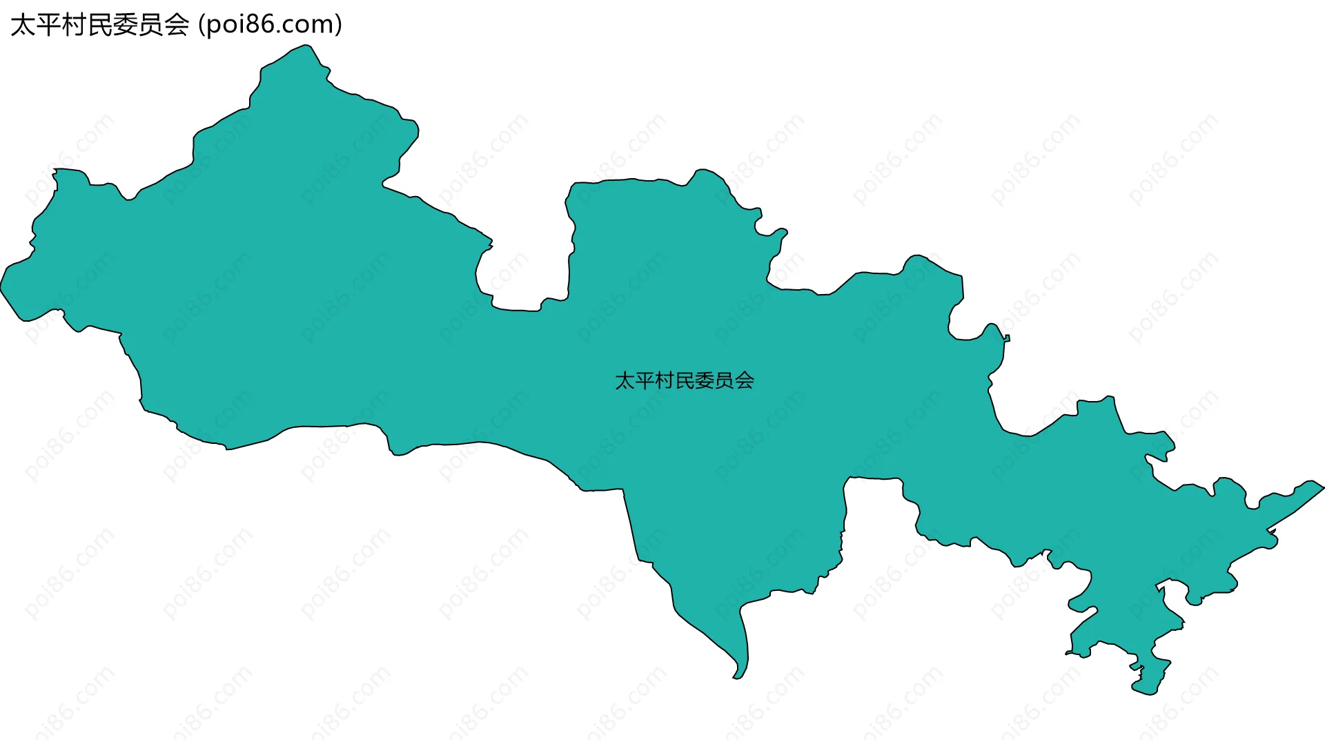 太平村民委员会边界地图