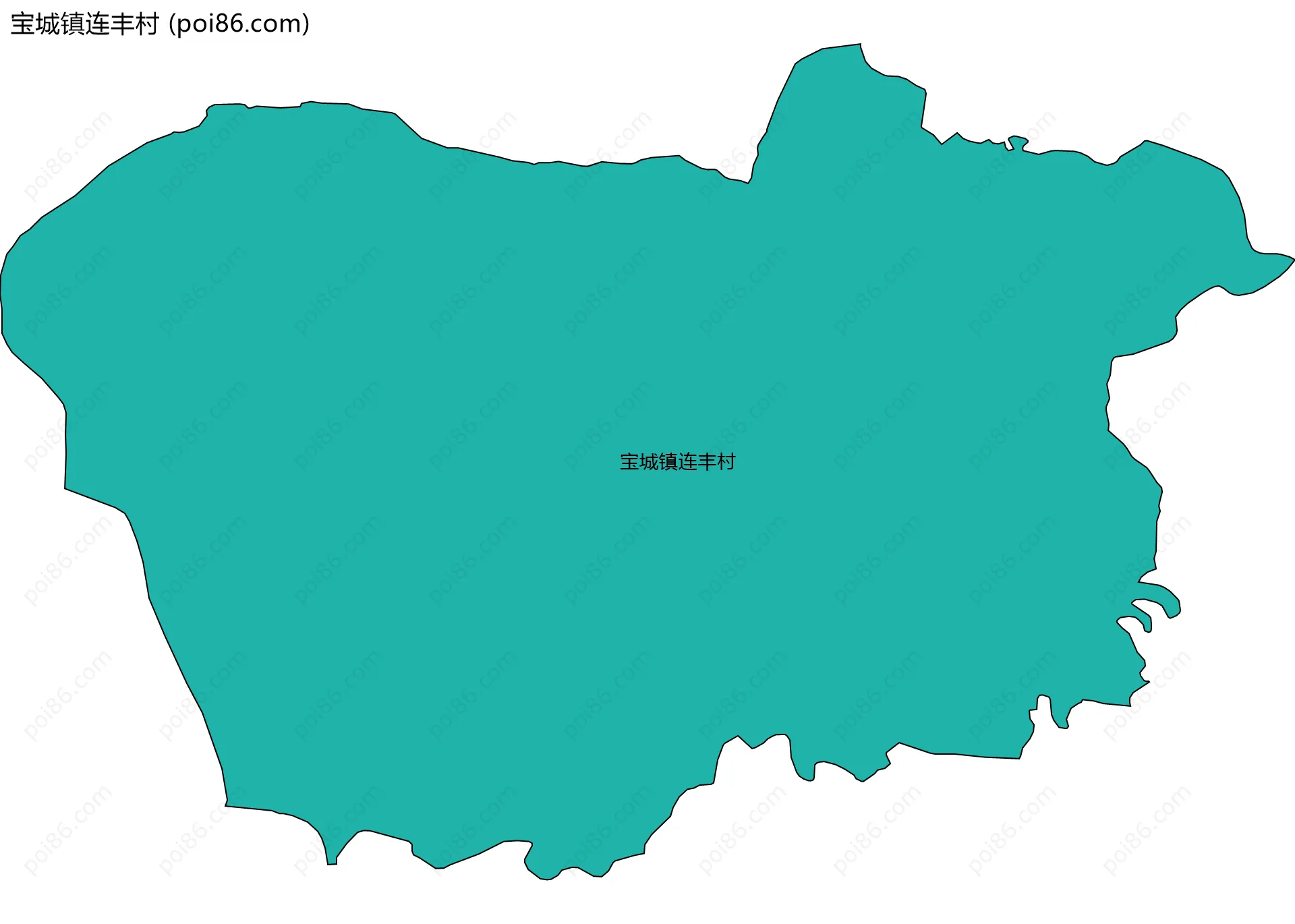 宝城镇连丰村边界地图