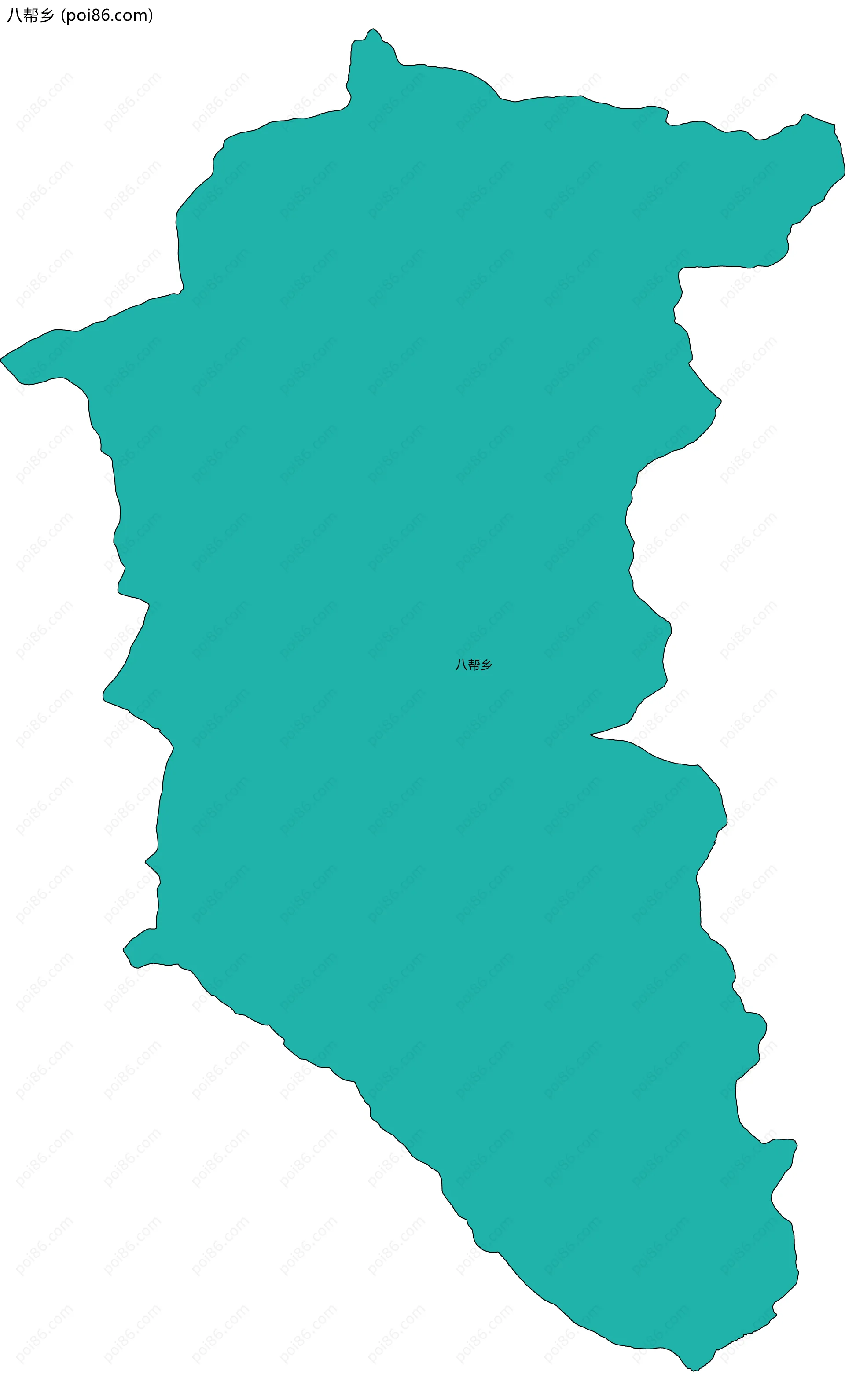 八帮乡边界地图