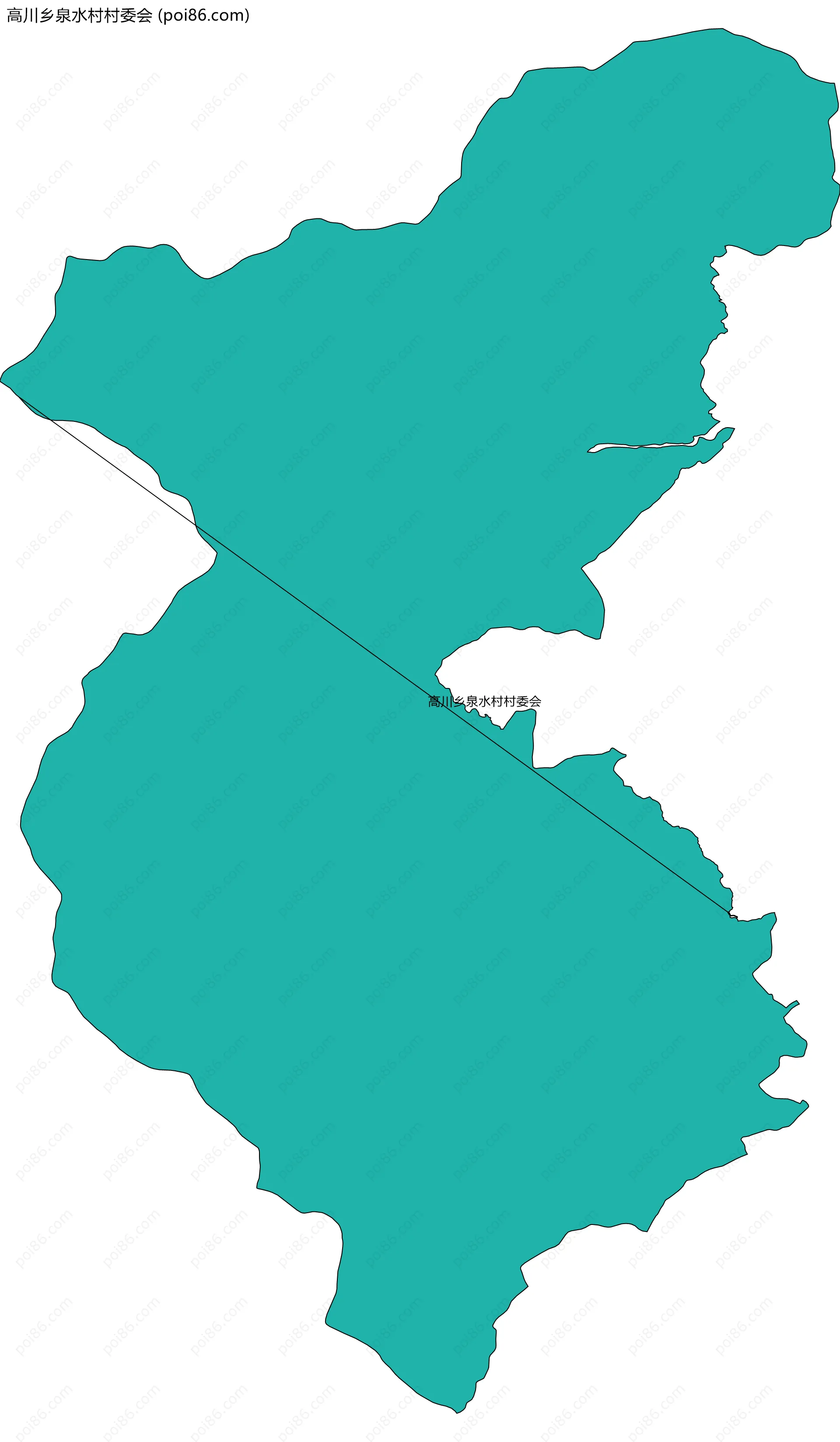 高川乡泉水村村委会边界地图