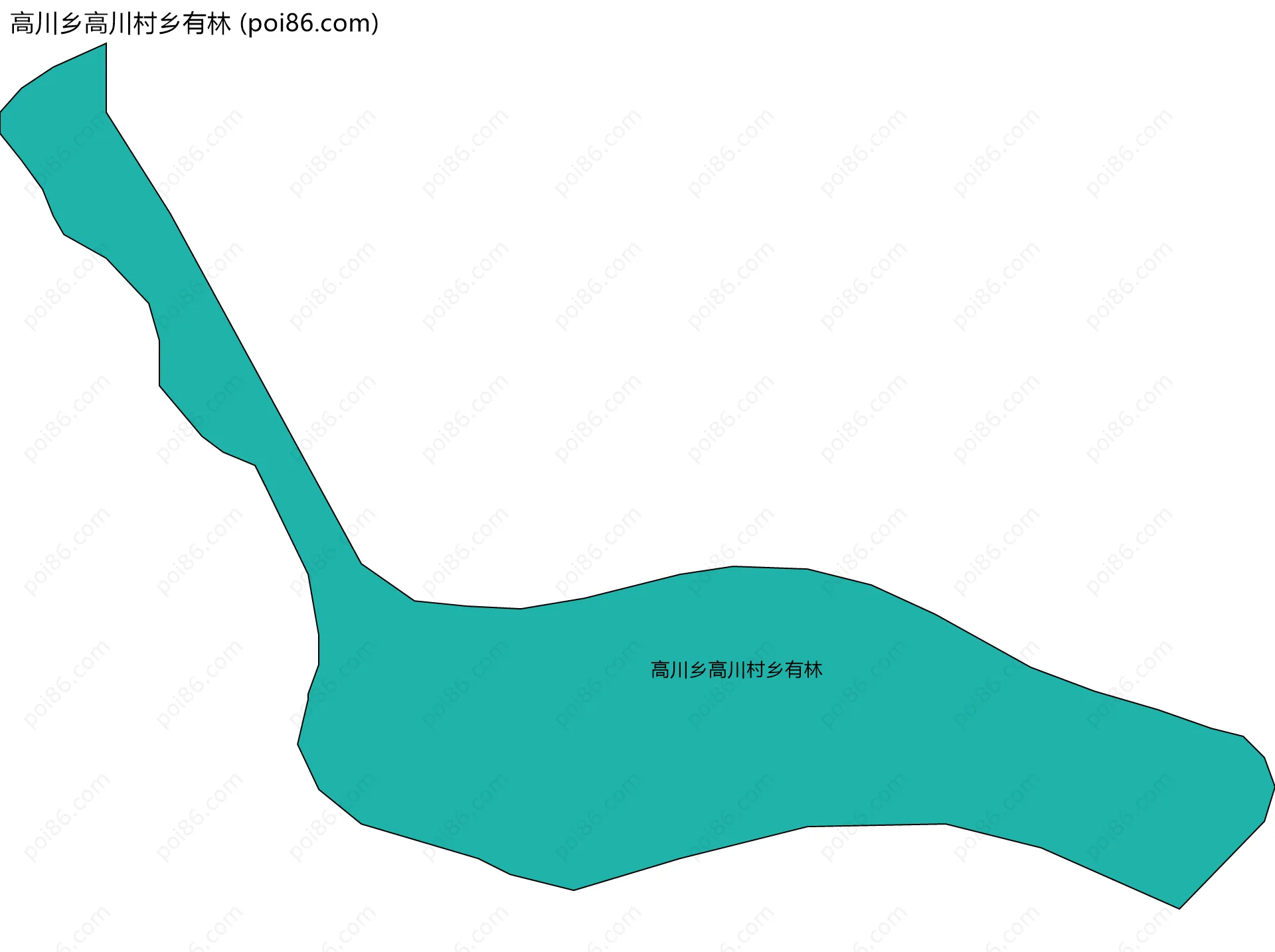 高川乡高川村乡有林边界地图