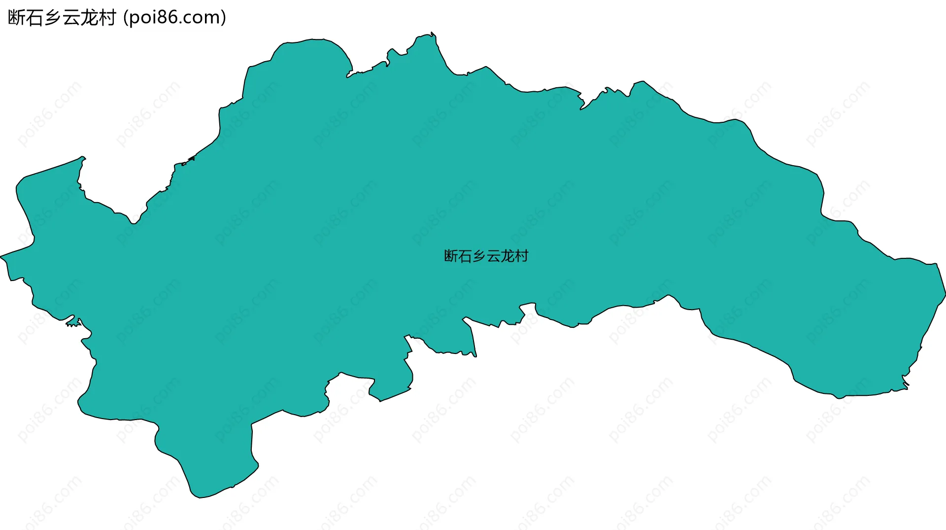断石乡云龙村边界地图