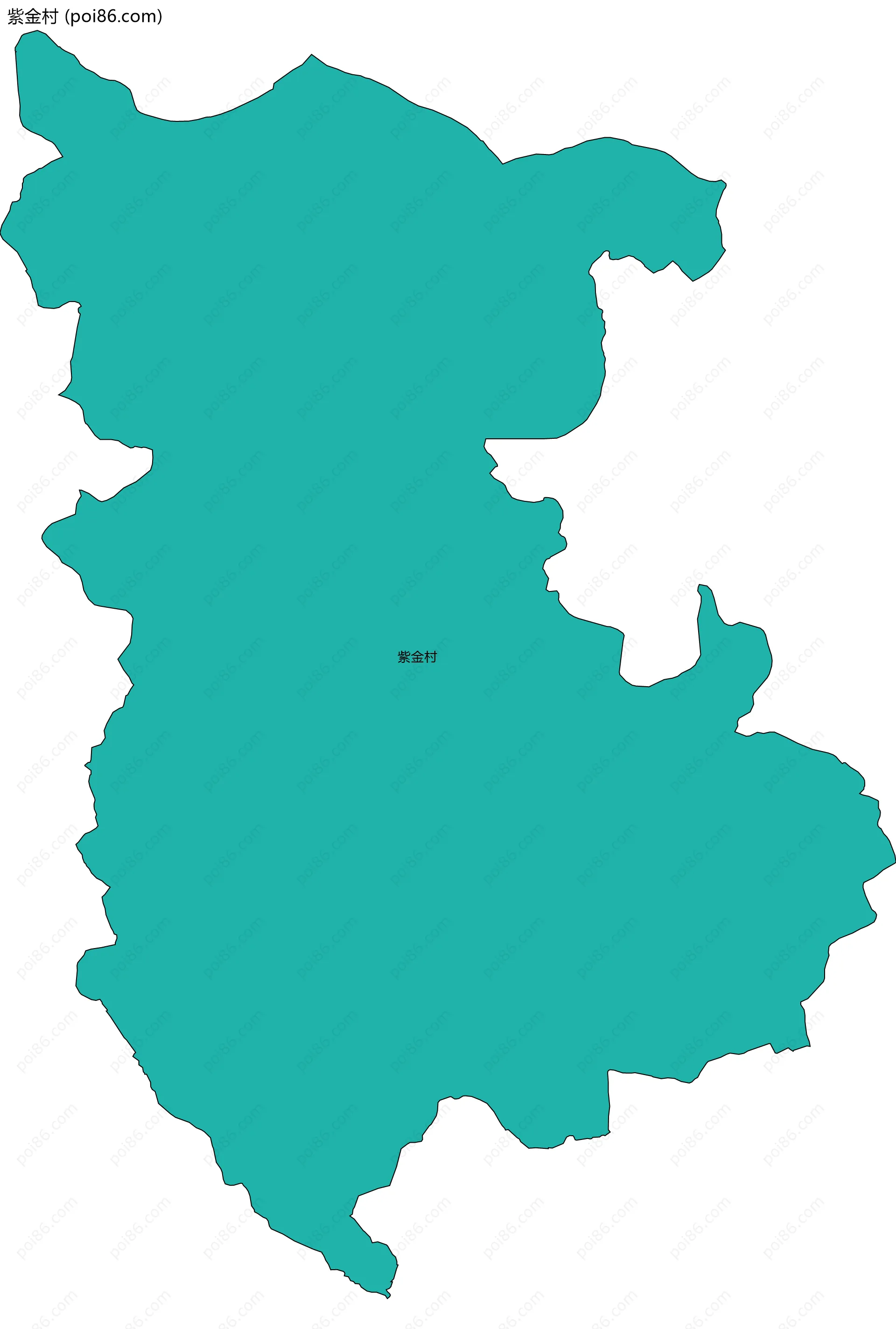 紫金村边界地图