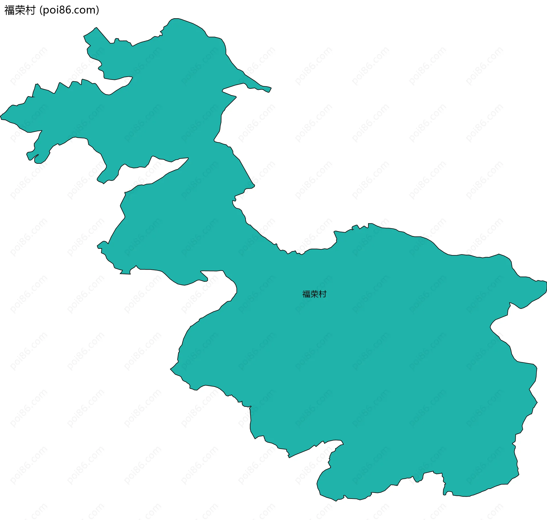 福荣村边界地图