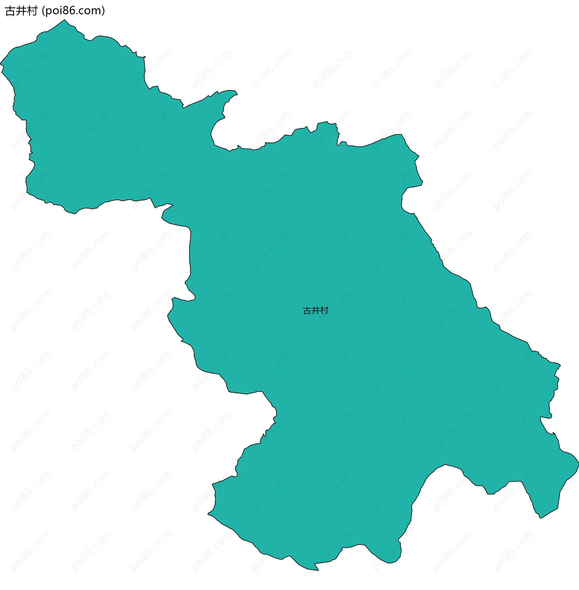 古井村边界地图