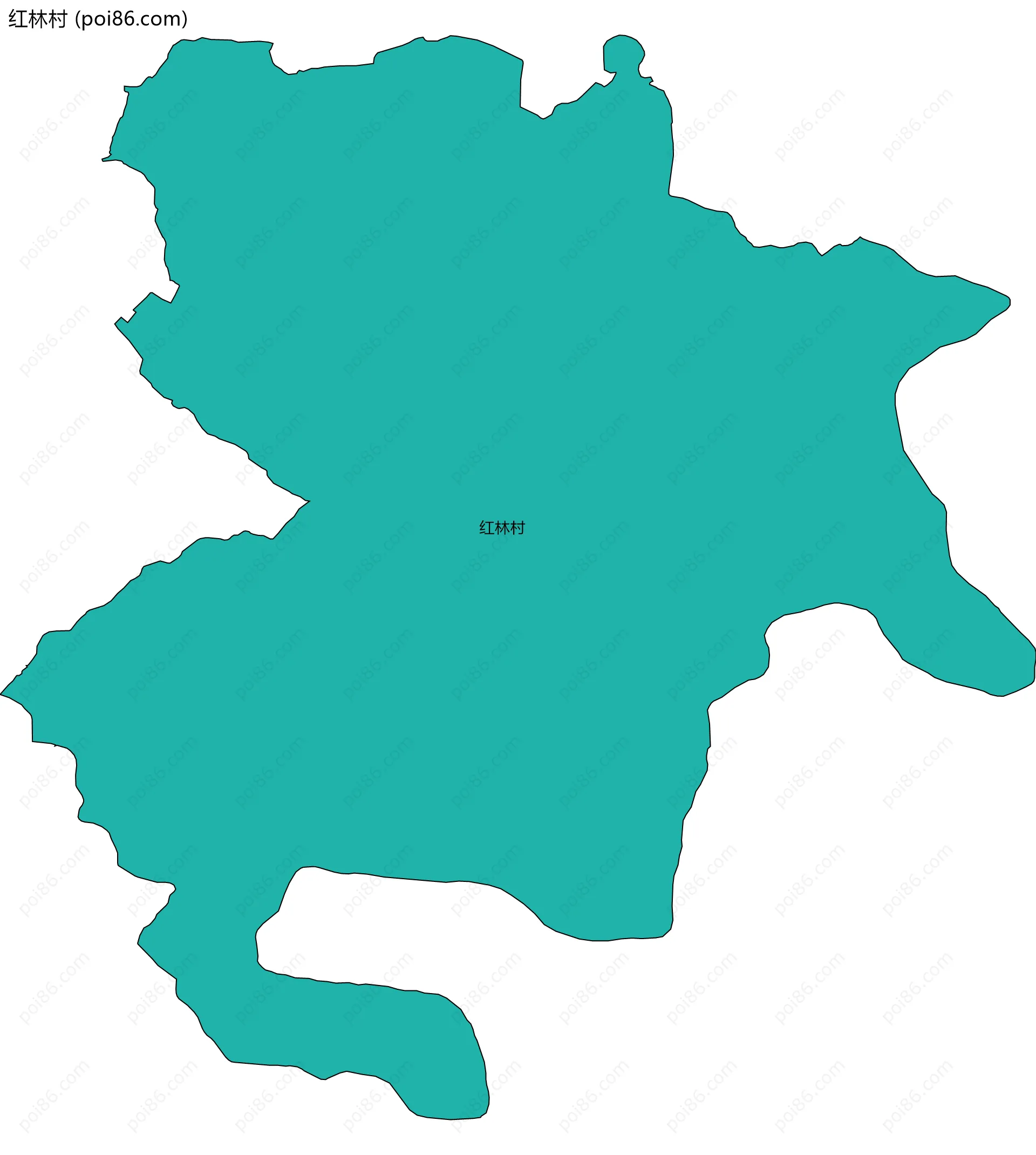 红林村边界地图