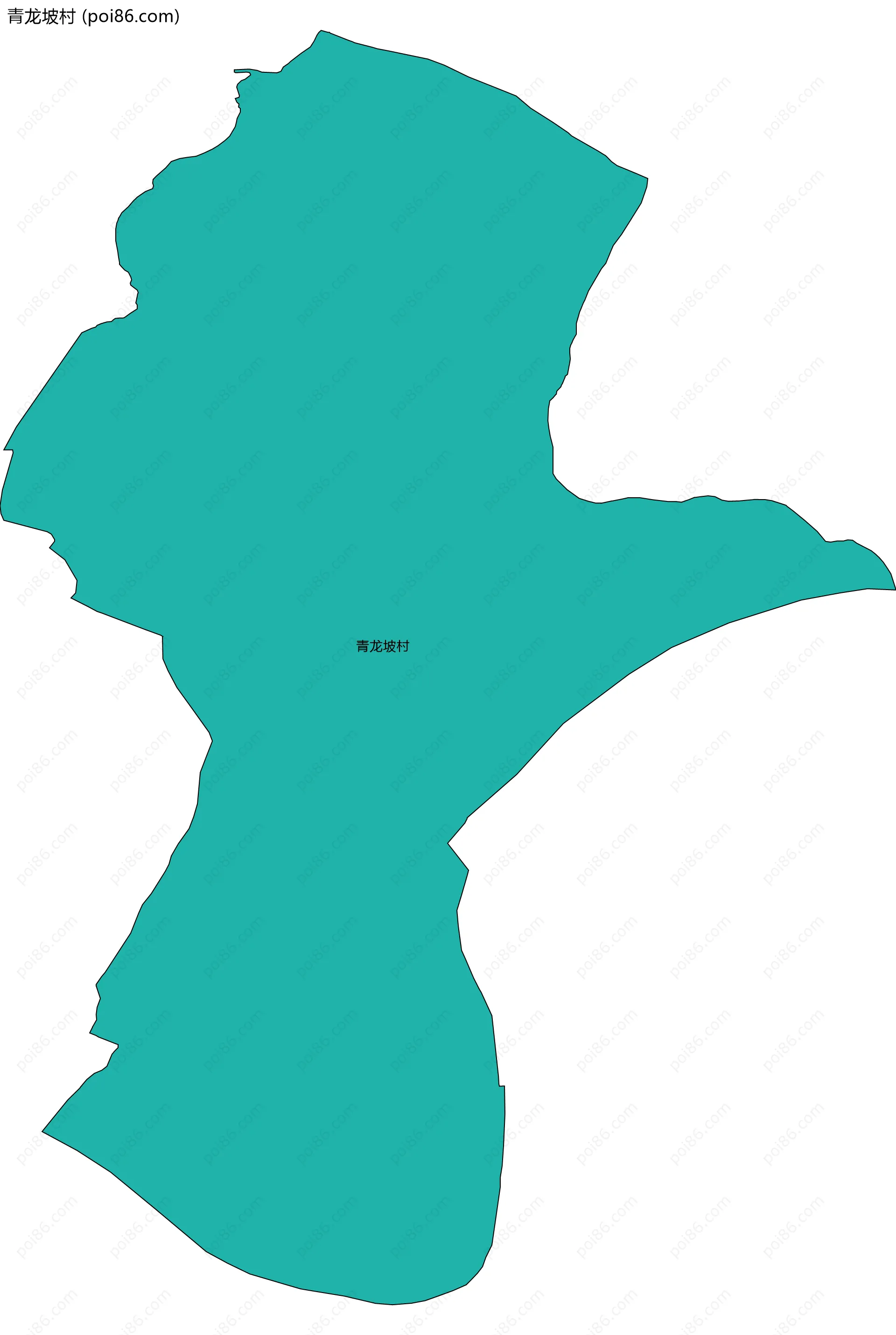 青龙坡村边界地图