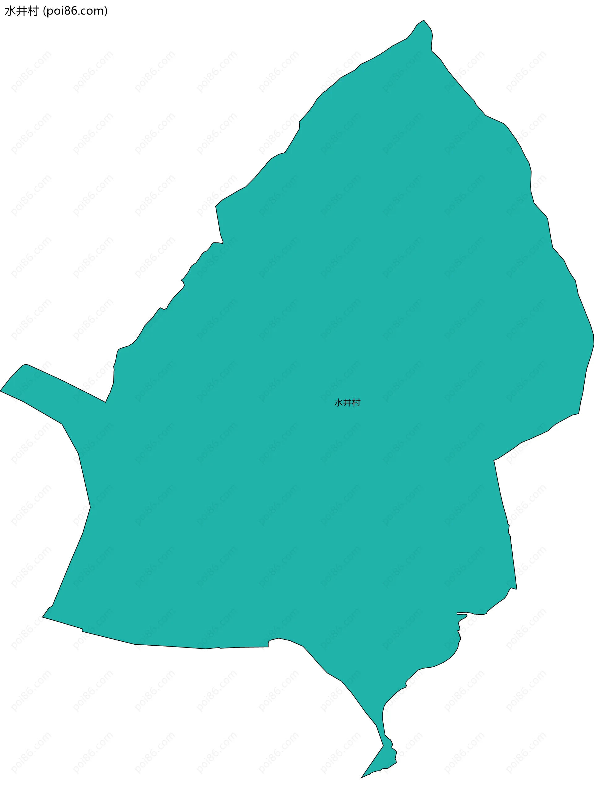 水井村边界地图