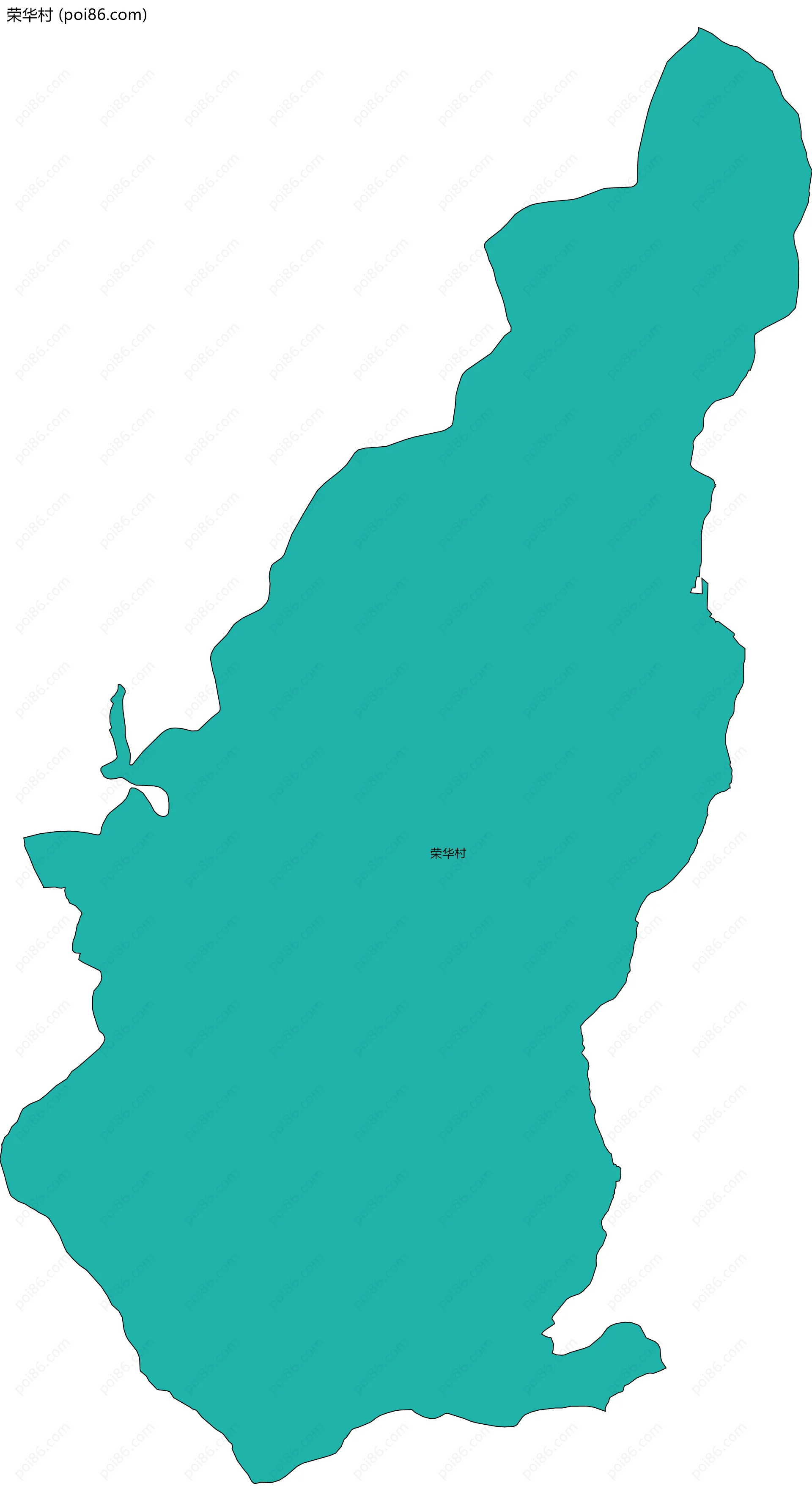 荣华村边界地图