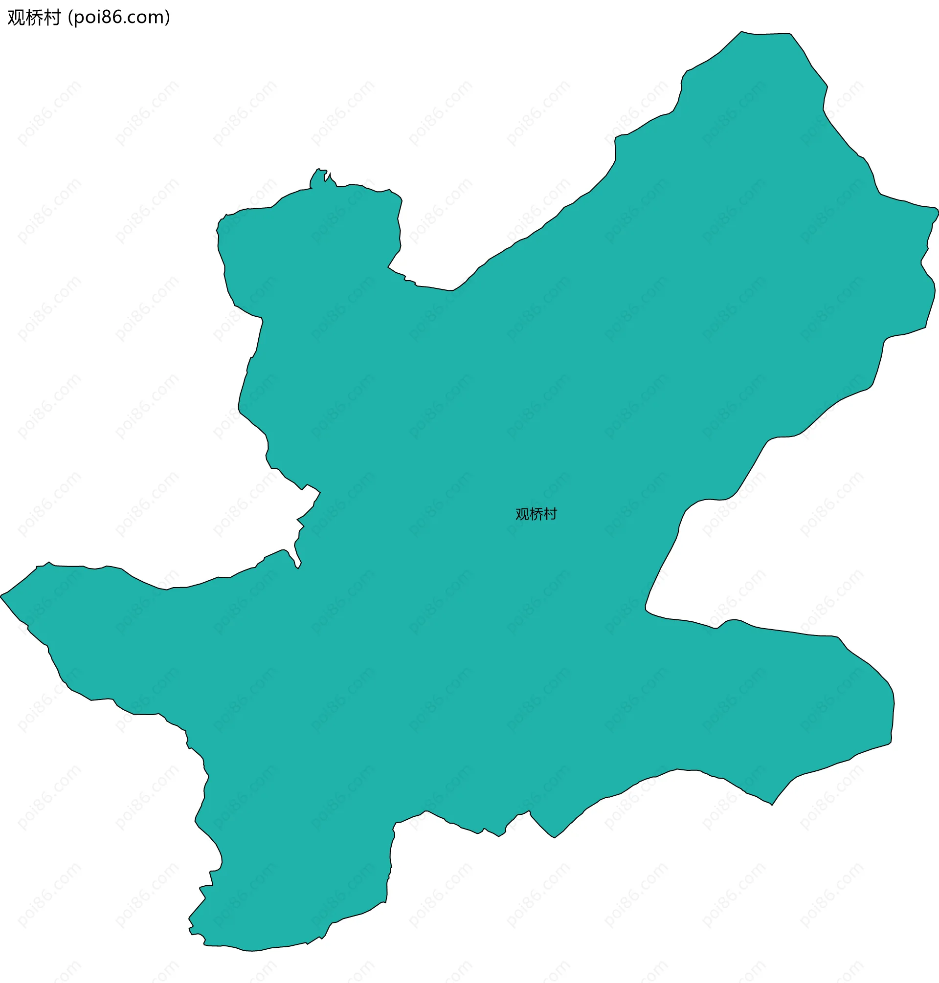观桥村边界地图