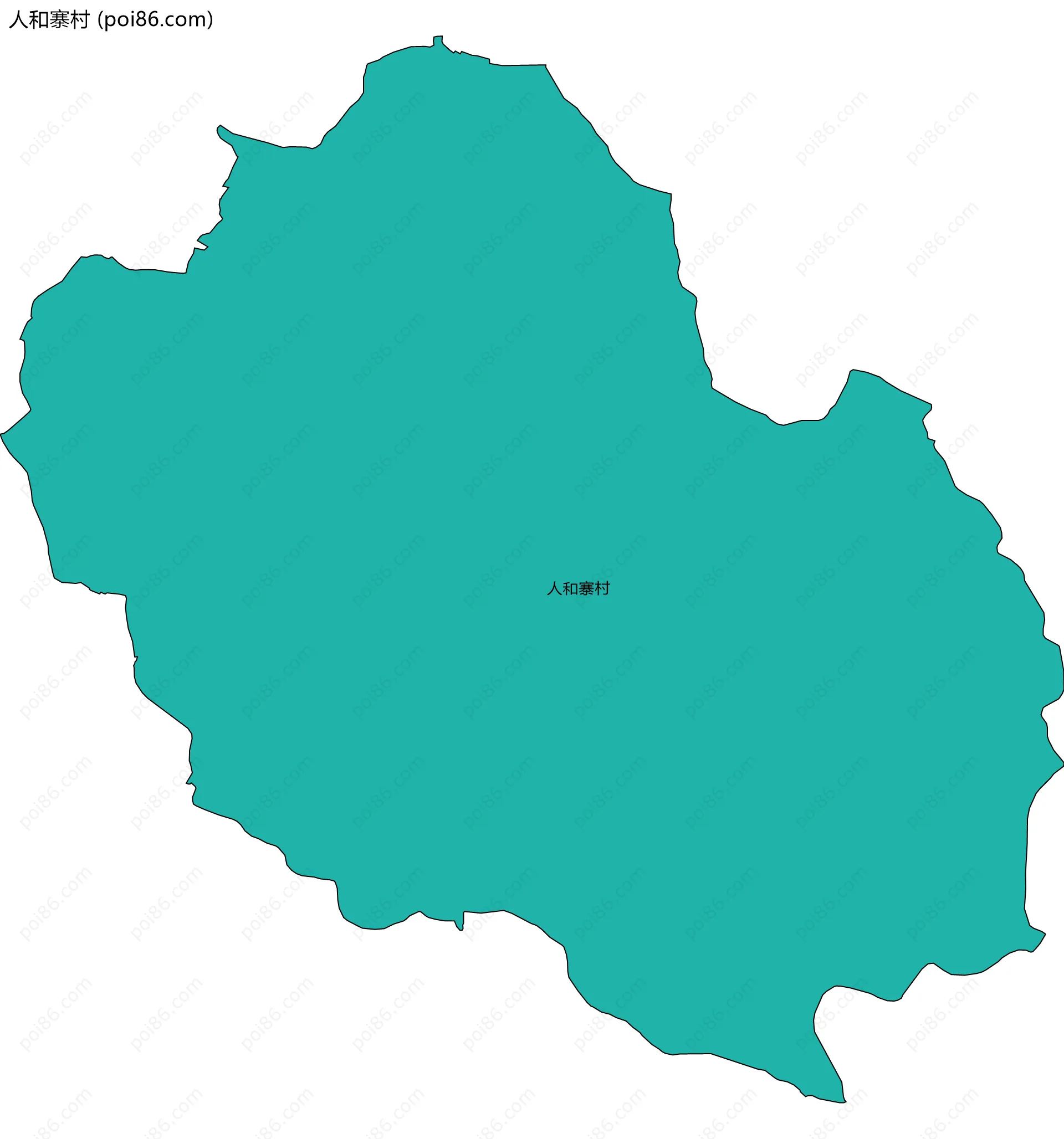 人和寨村边界地图