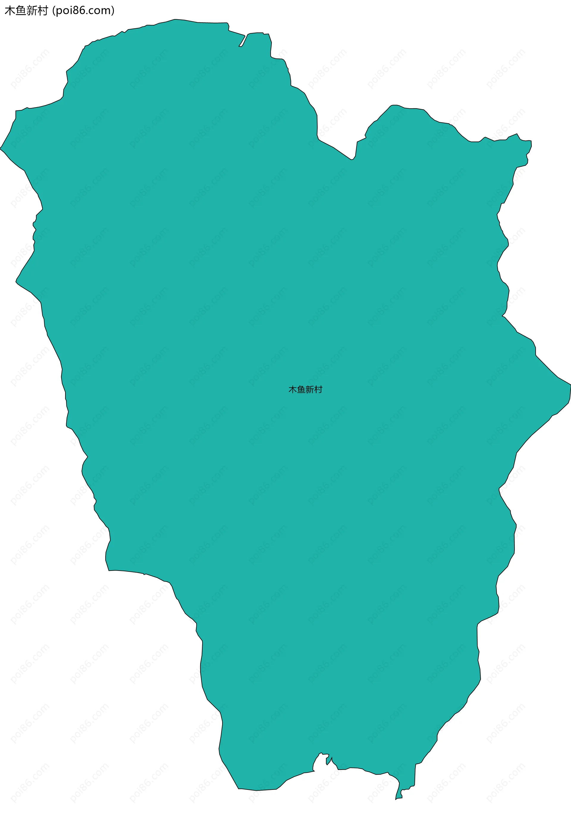 木鱼新村边界地图