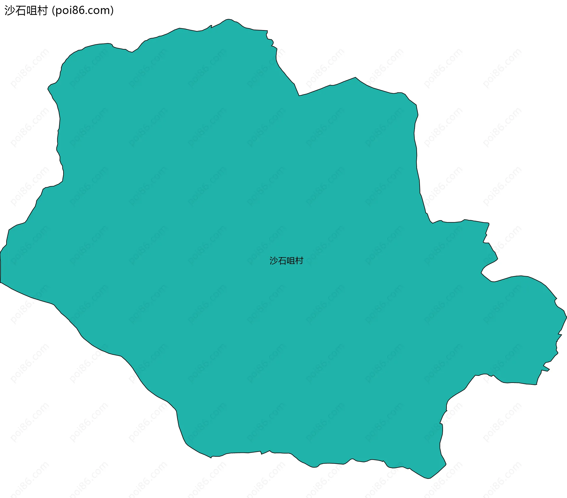 沙石咀村边界地图