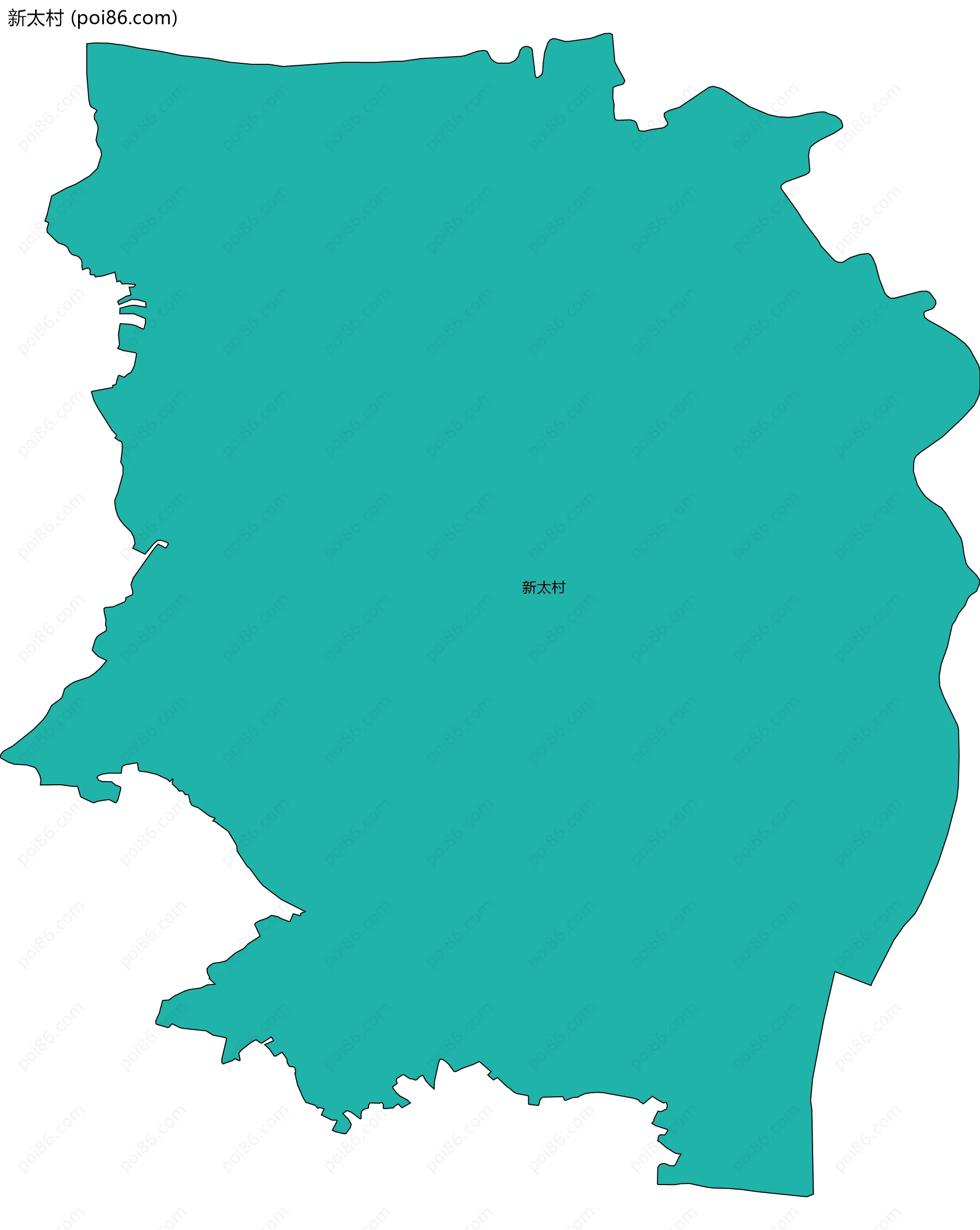 新太村边界地图