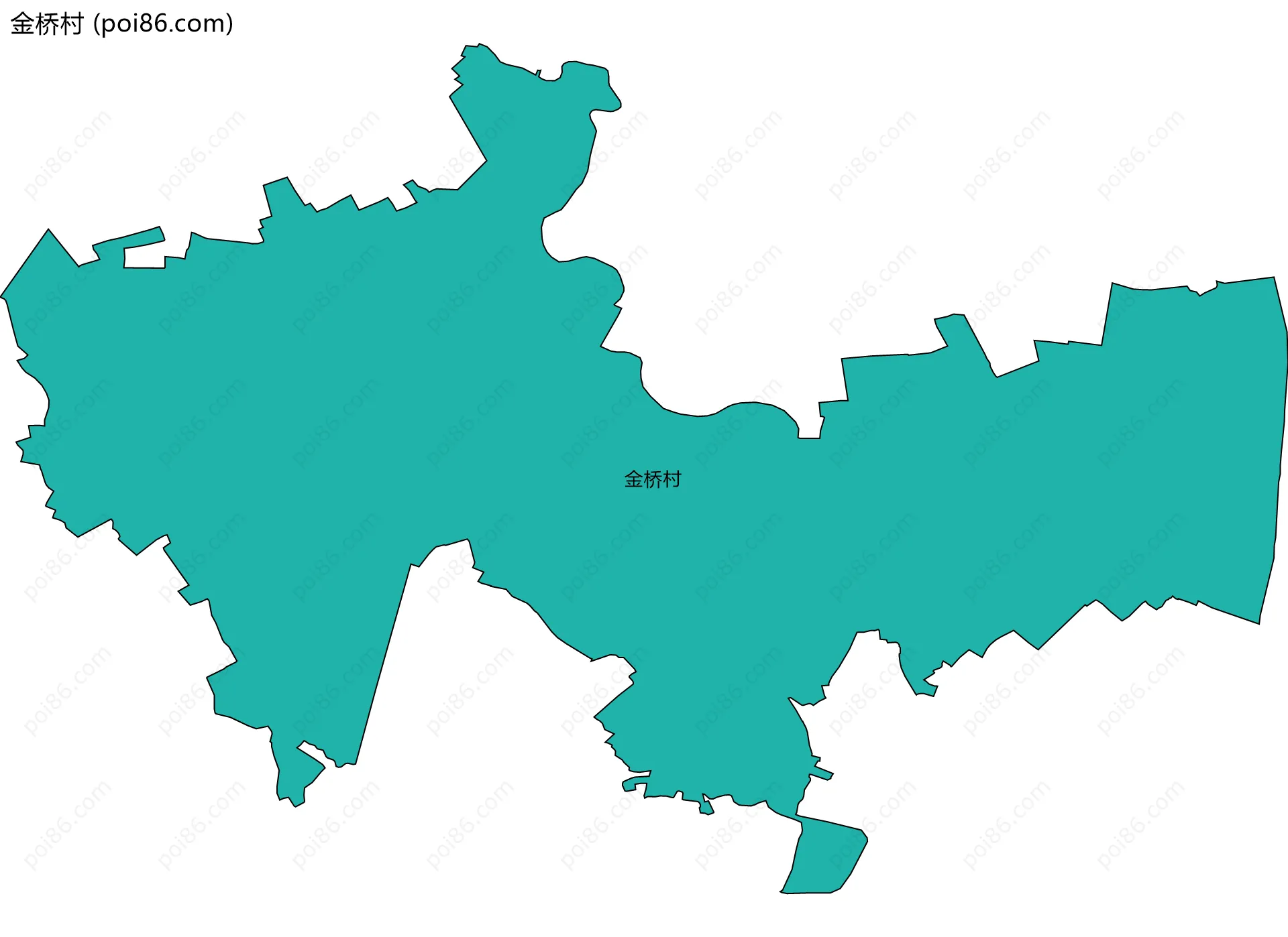 金桥村边界地图