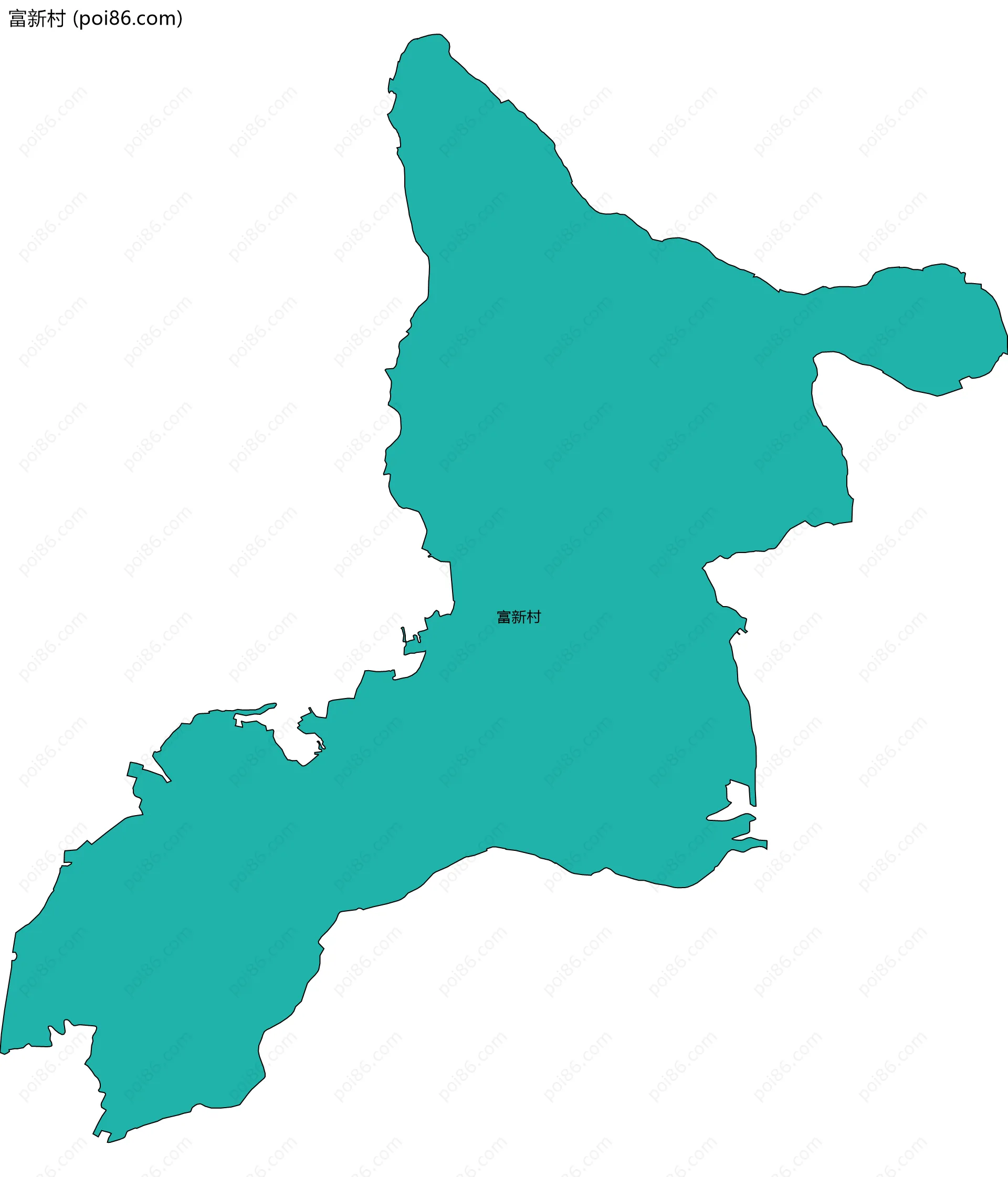 富新村边界地图