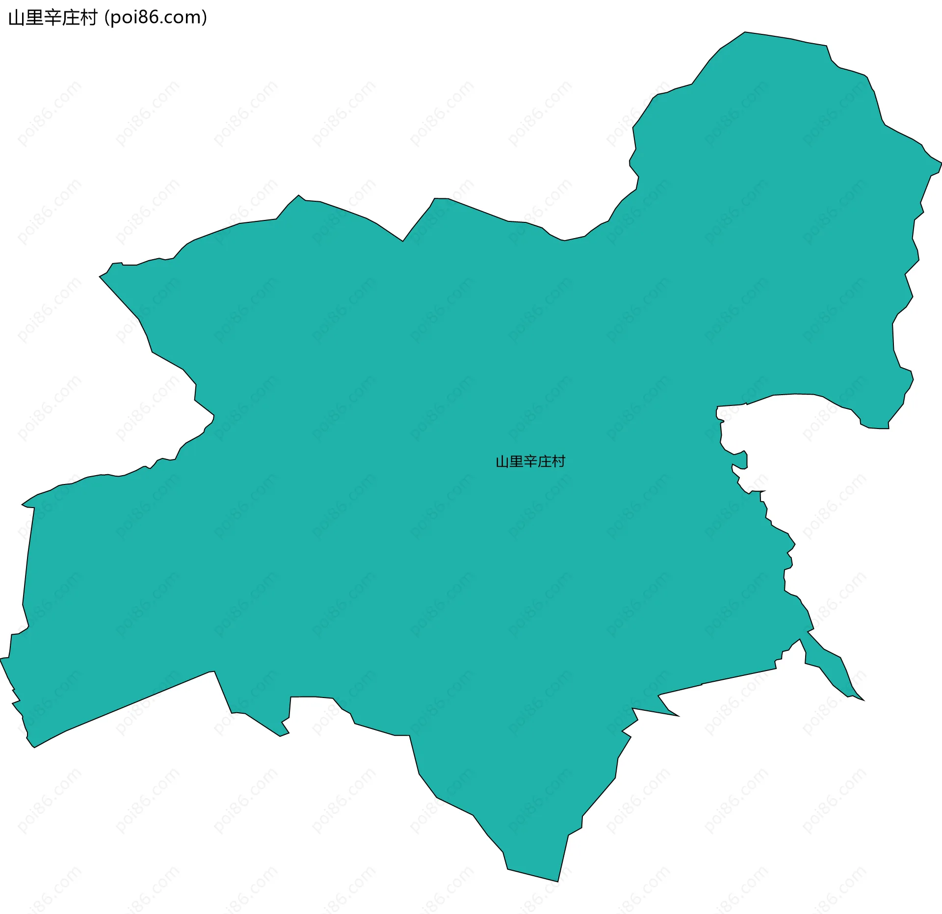 山里辛庄村边界地图
