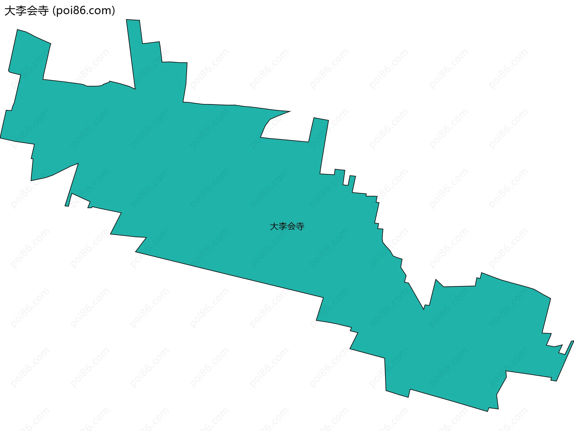 大李会寺边界地图