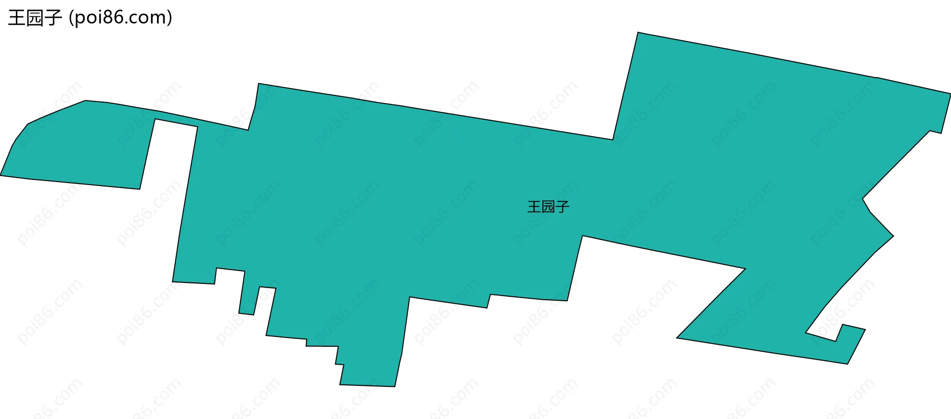 王园子边界地图