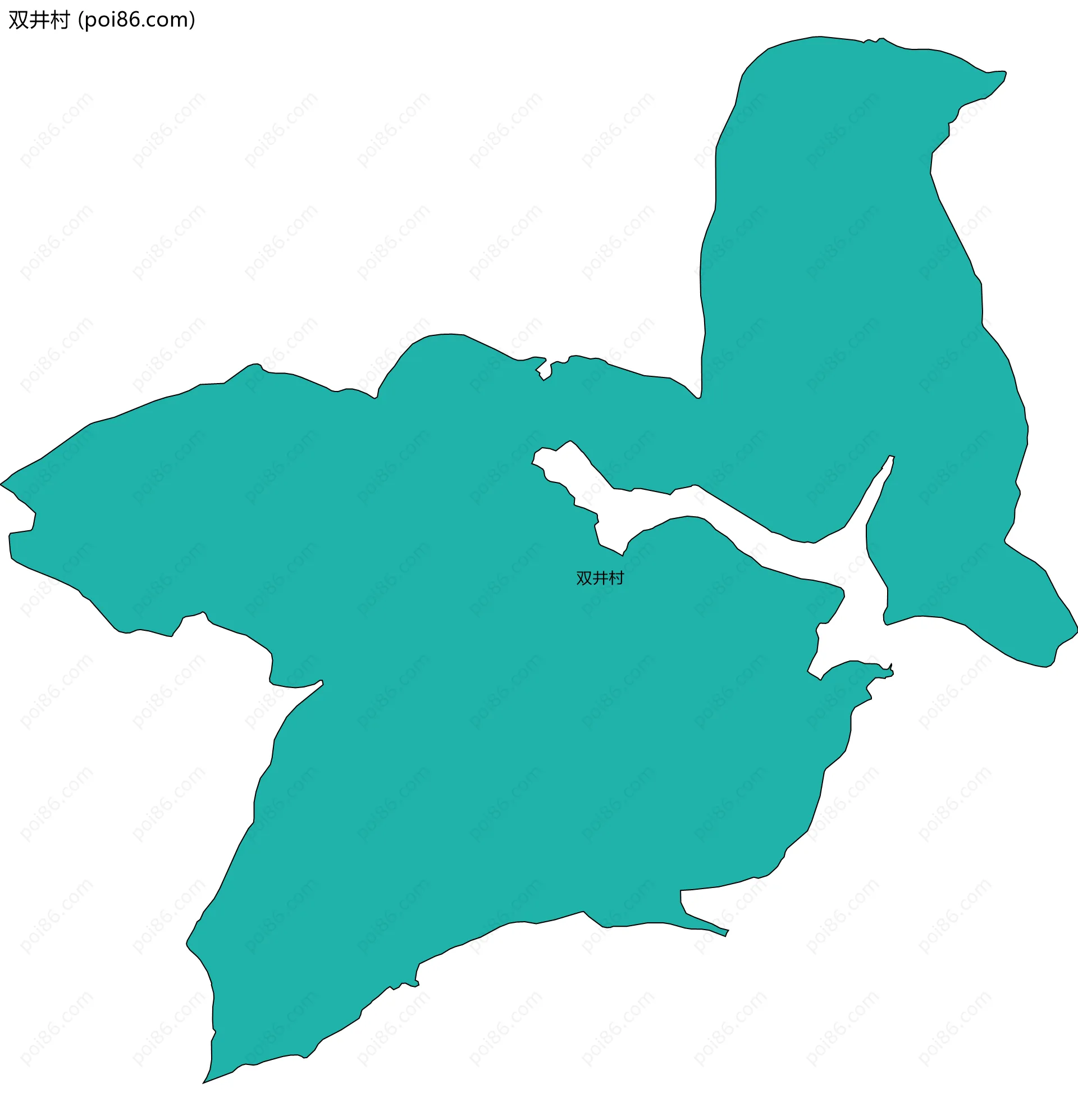 双井村边界地图