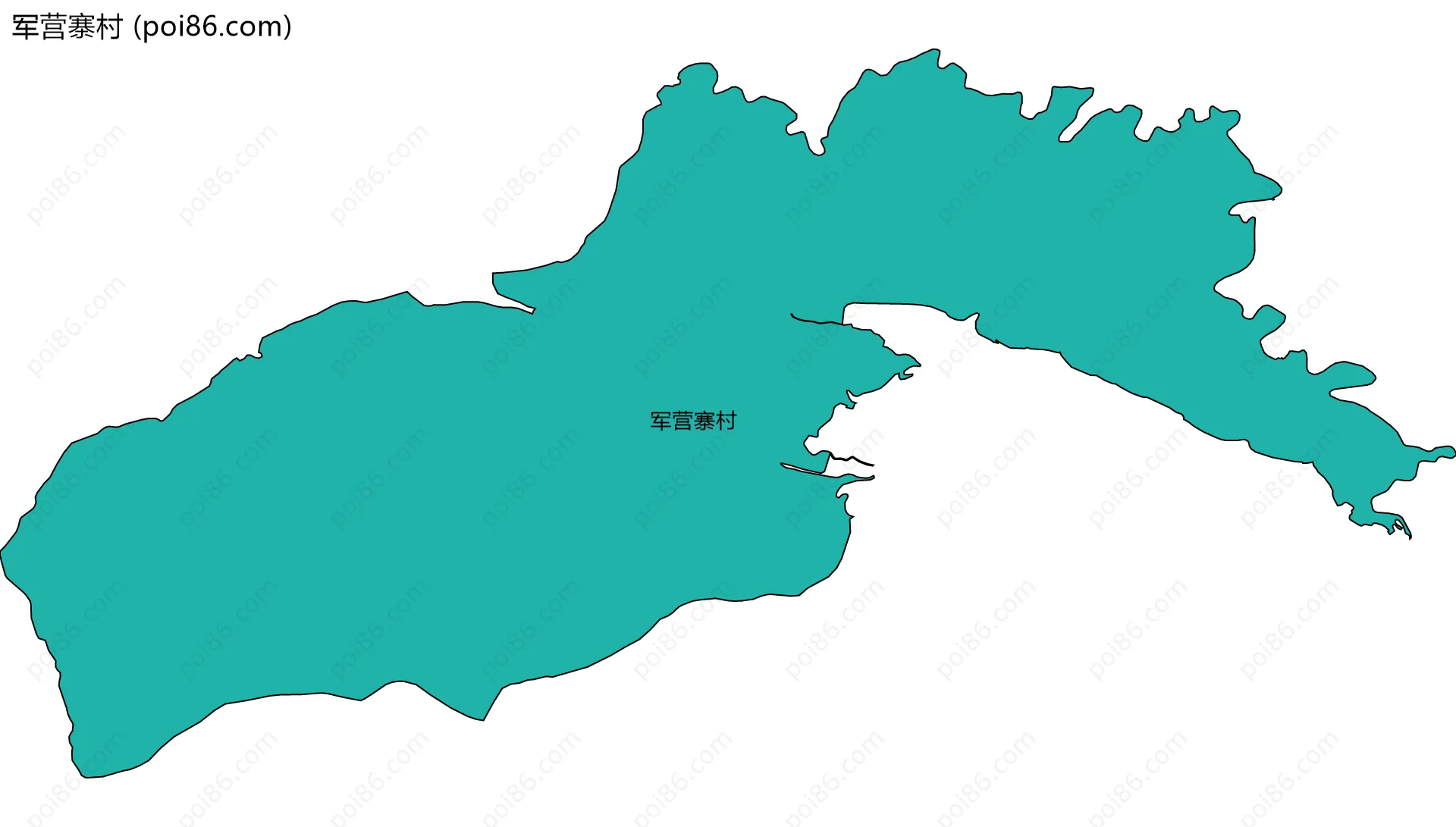 军营寨村边界地图