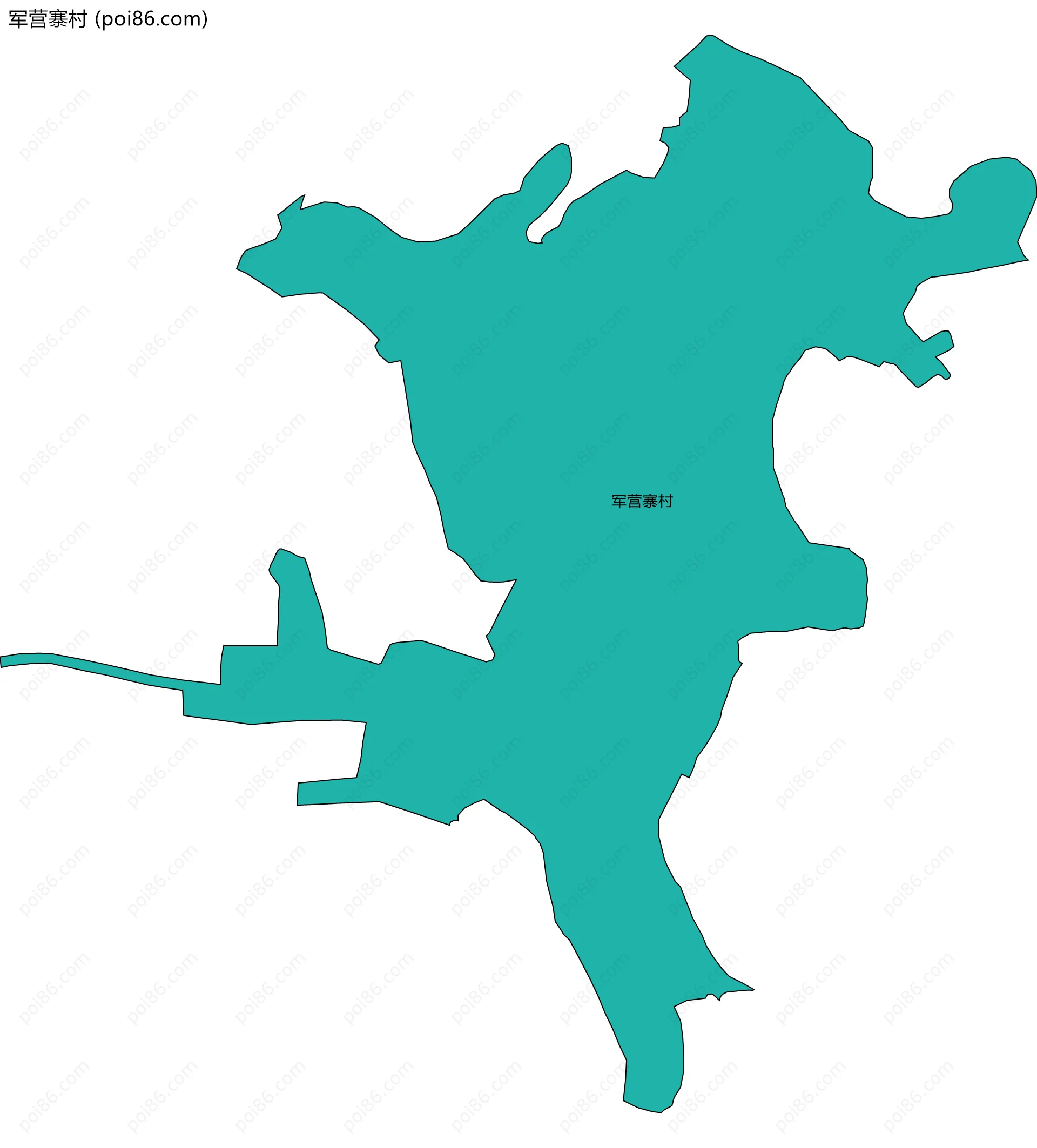 军营寨村边界地图