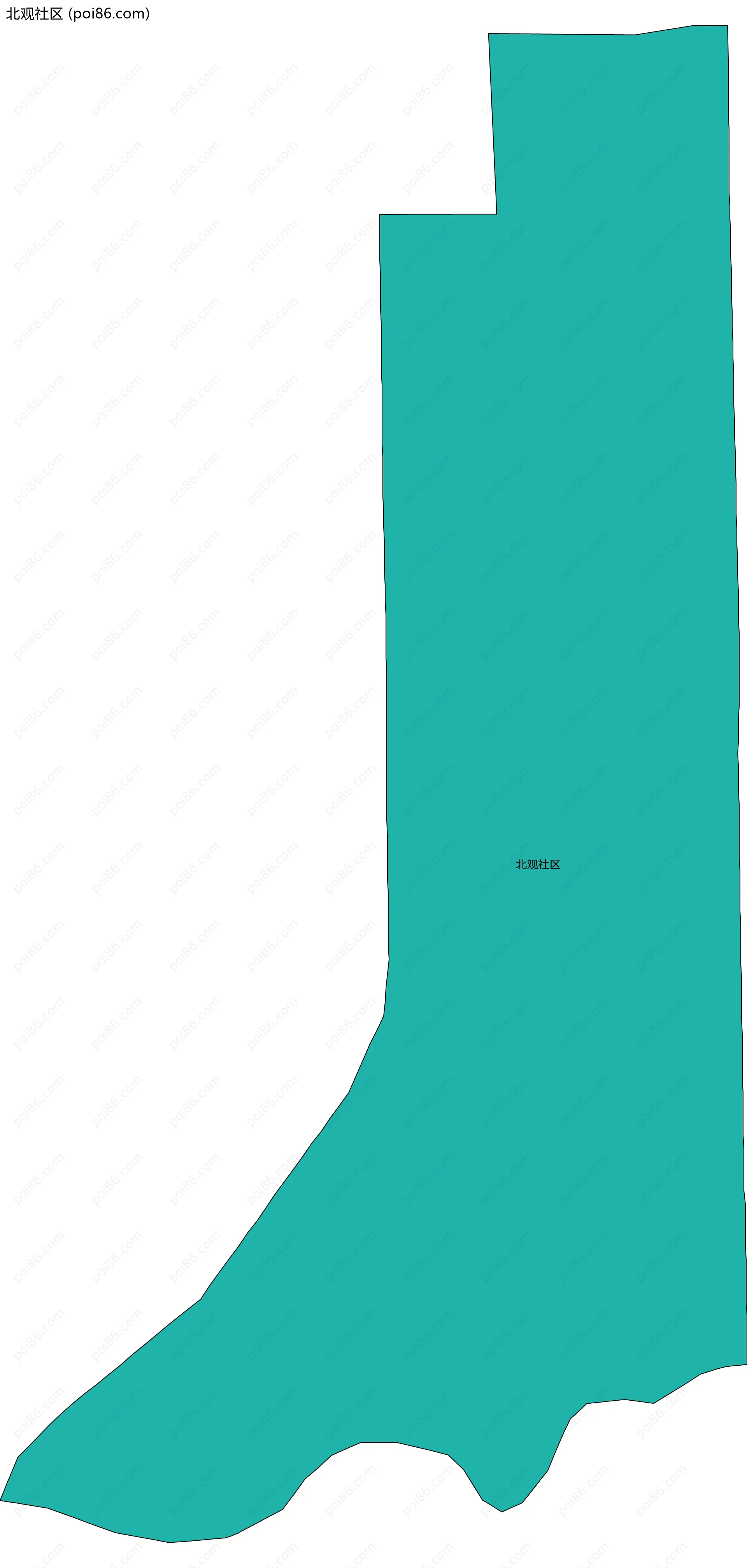 北观社区边界地图