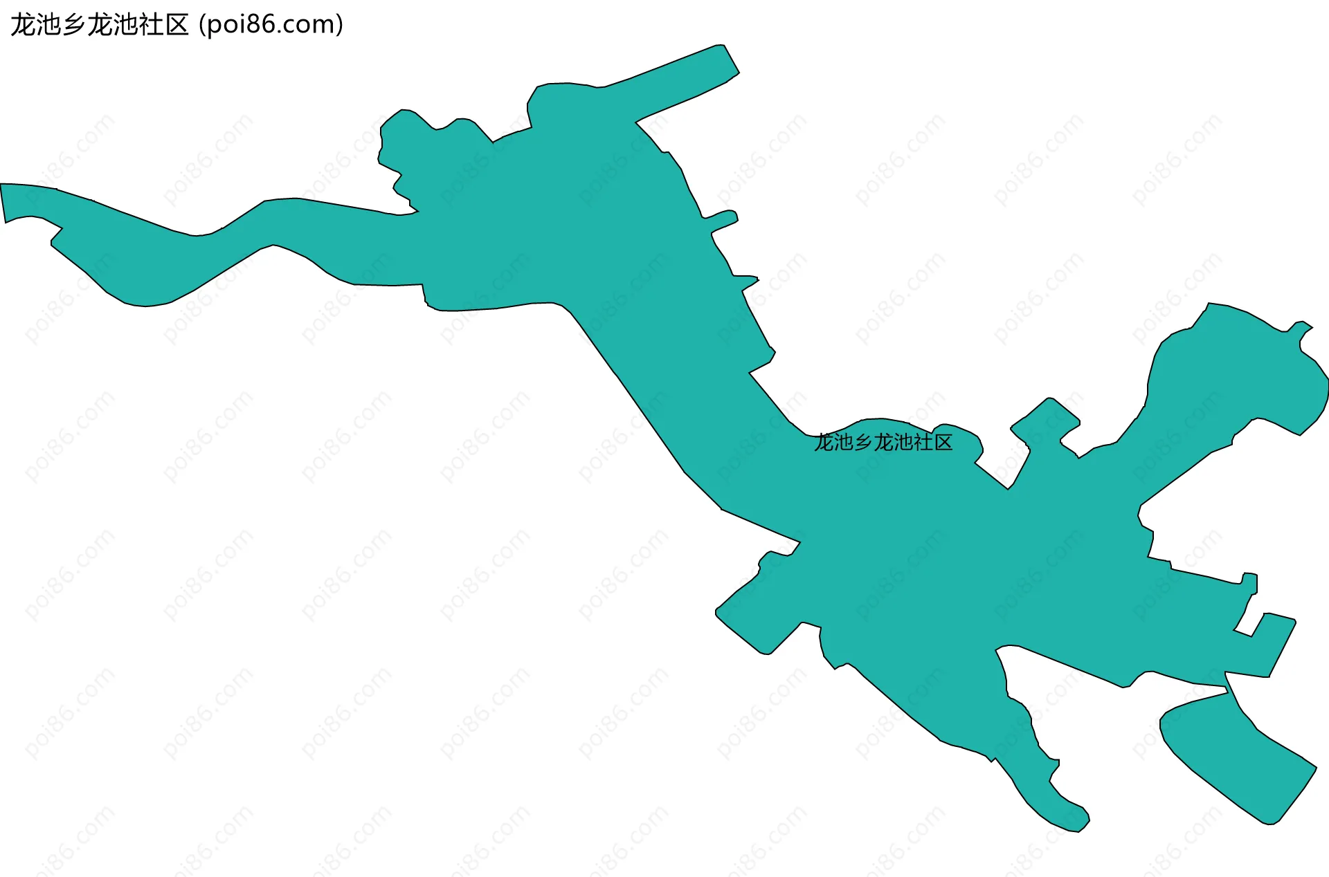 龙池乡龙池社区边界地图