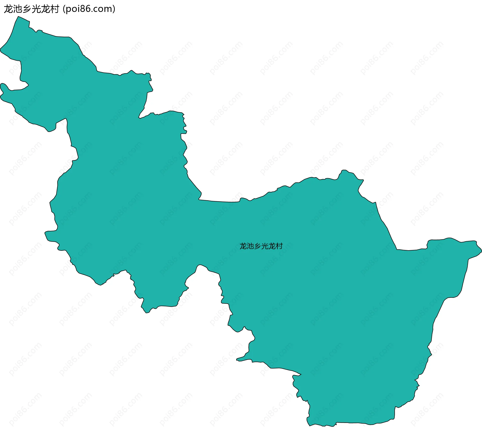 龙池乡光龙村边界地图