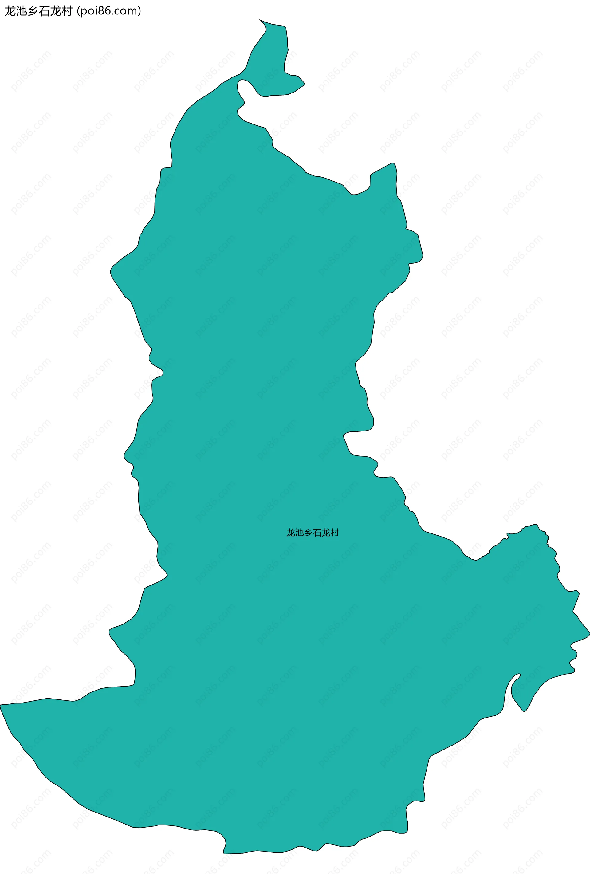 龙池乡石龙村边界地图