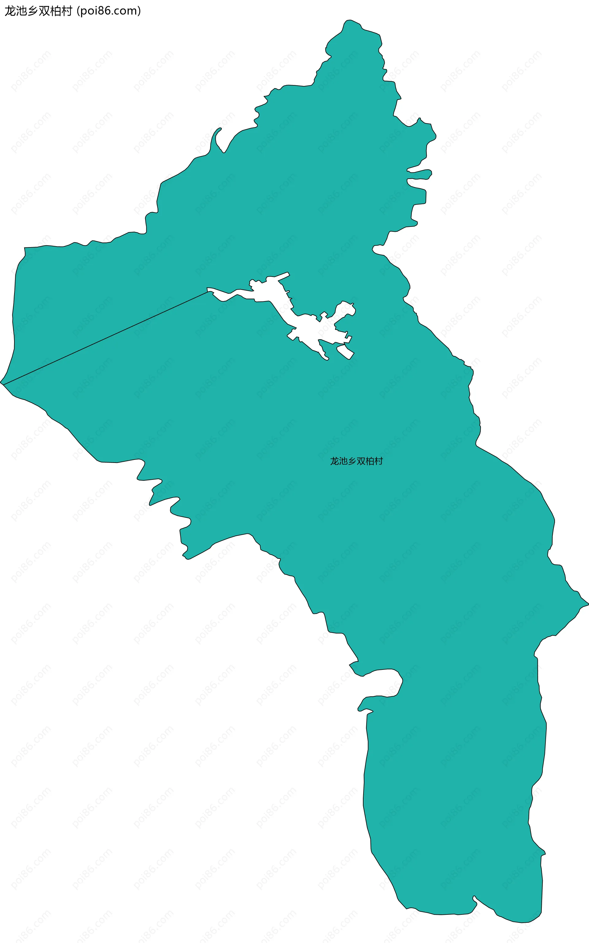 龙池乡双柏村边界地图