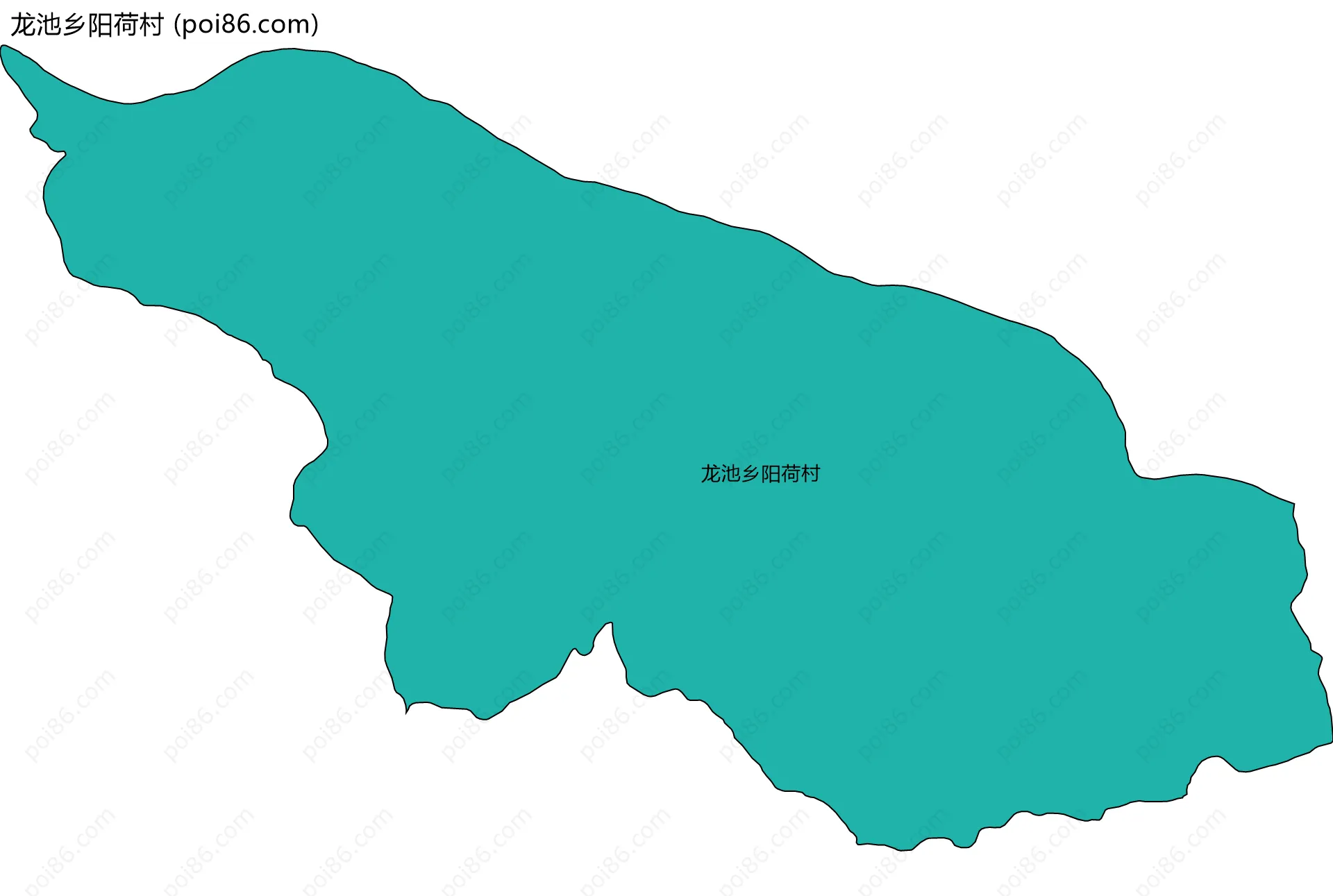 龙池乡阳荷村边界地图
