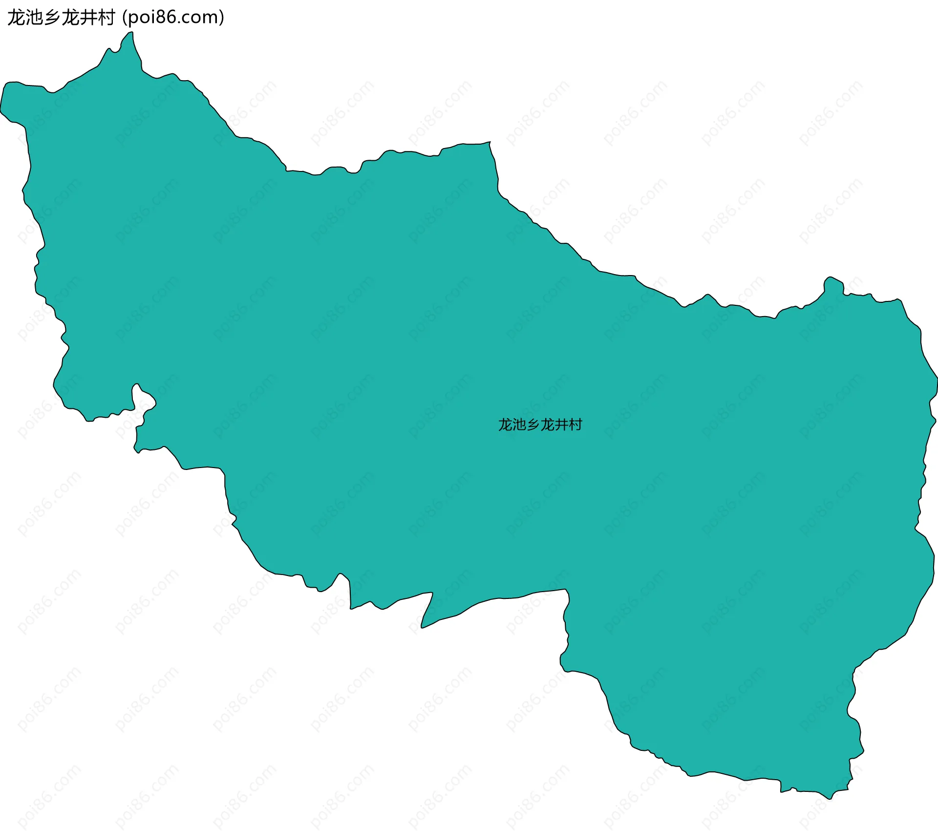 龙池乡龙井村边界地图