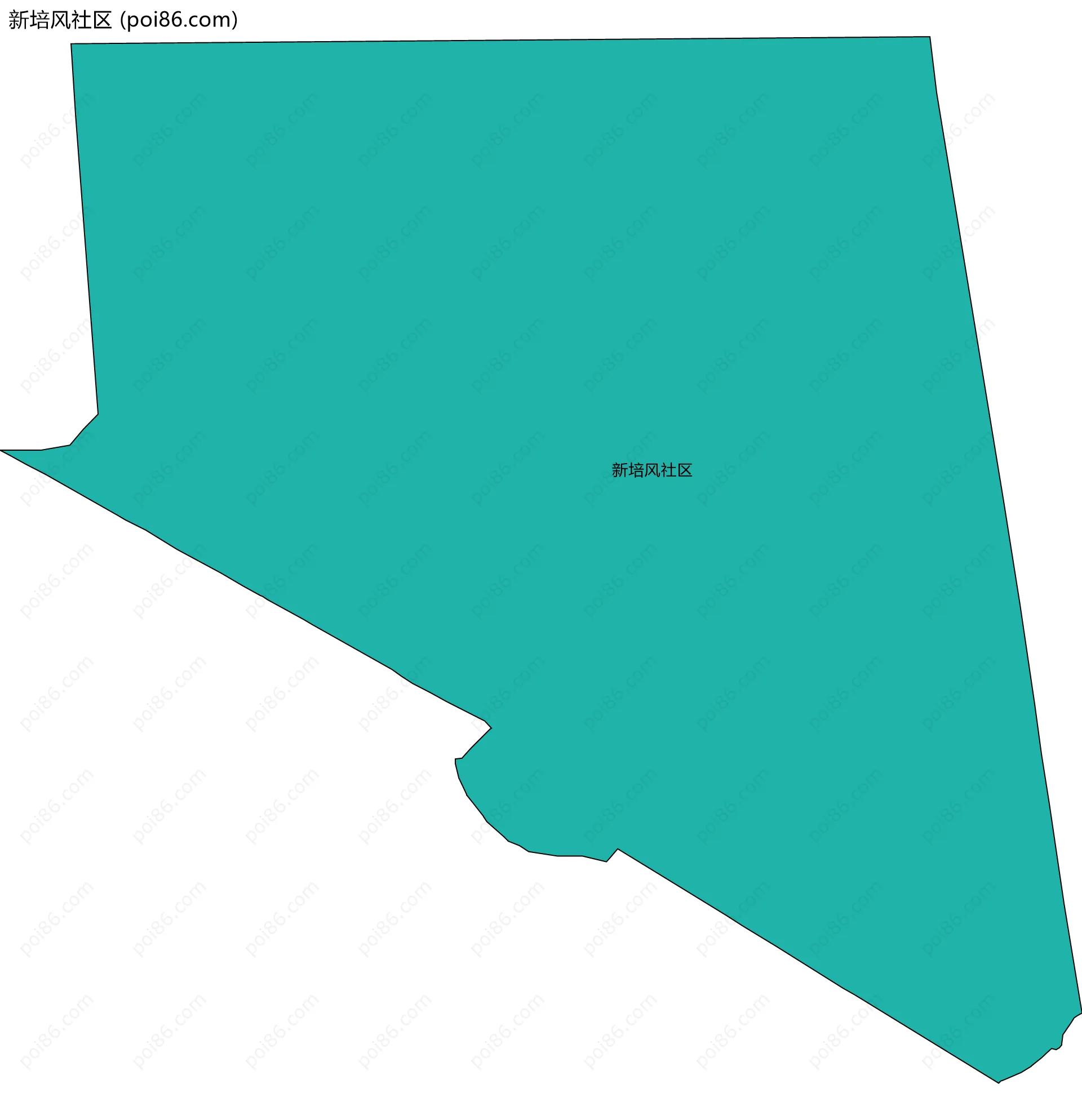 新培风社区边界地图