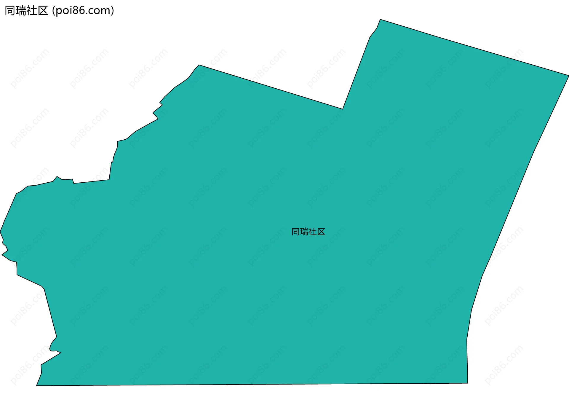 同瑞社区边界地图