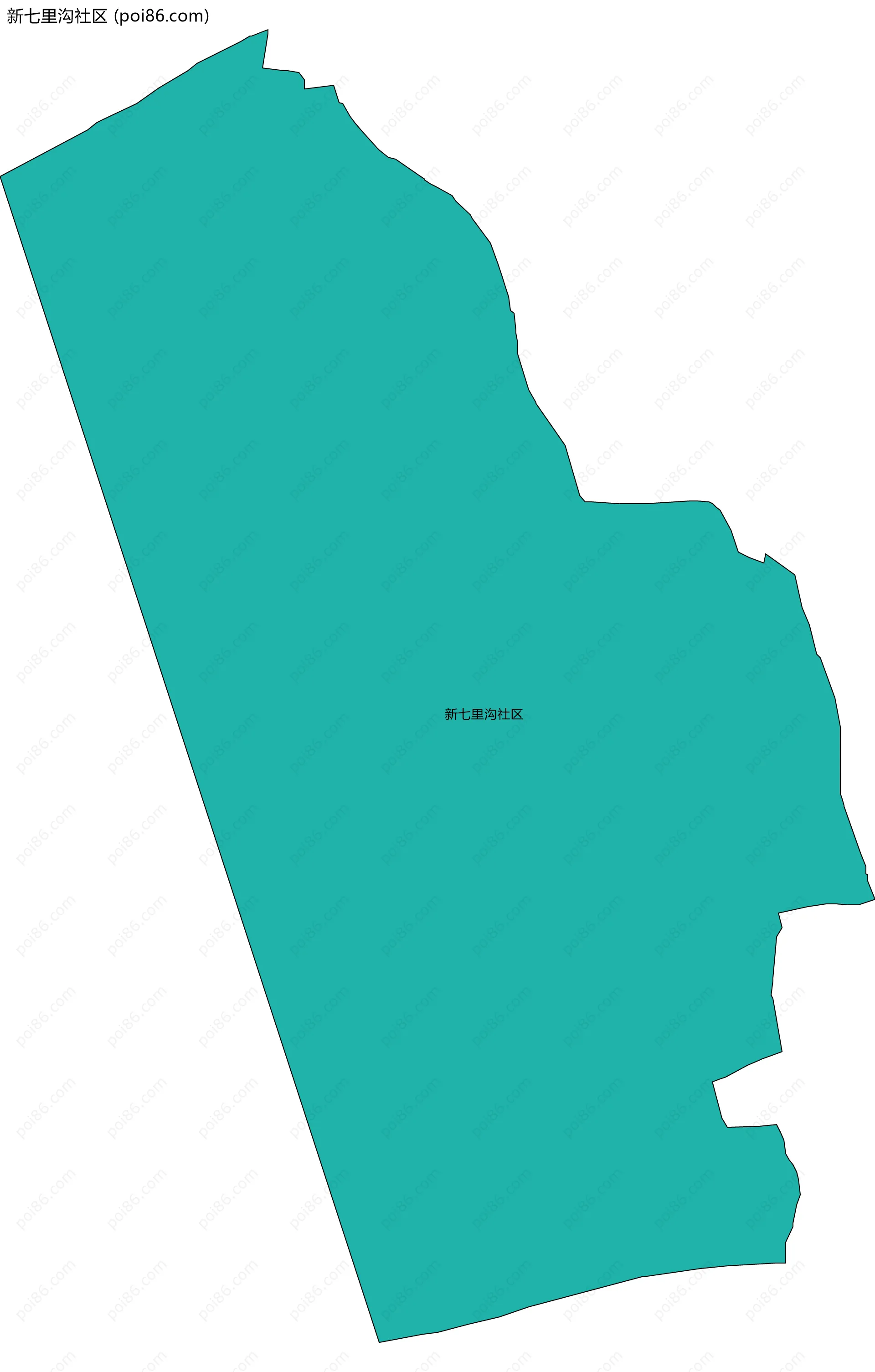 新七里沟社区边界地图