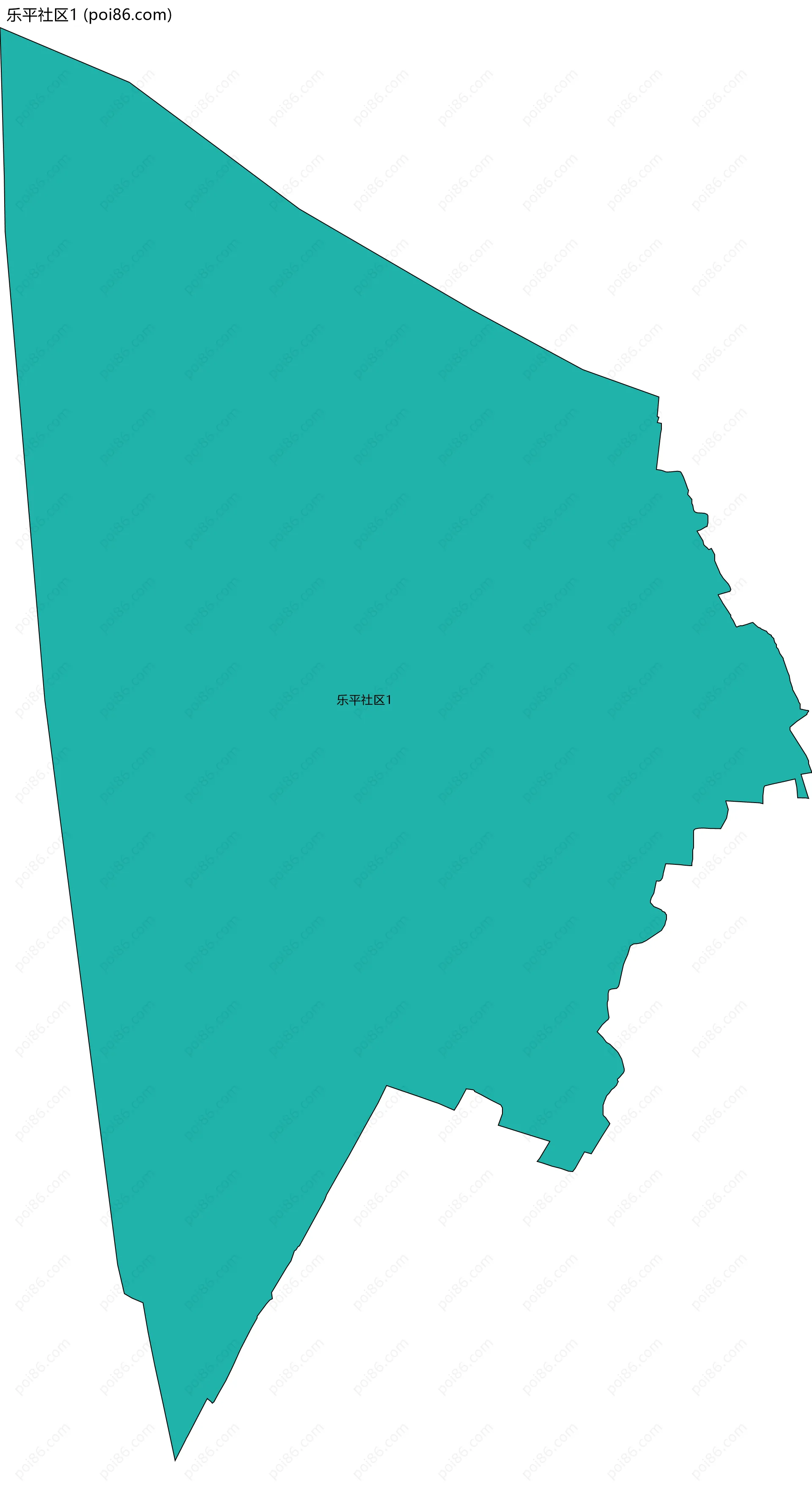 乐平社区1边界地图