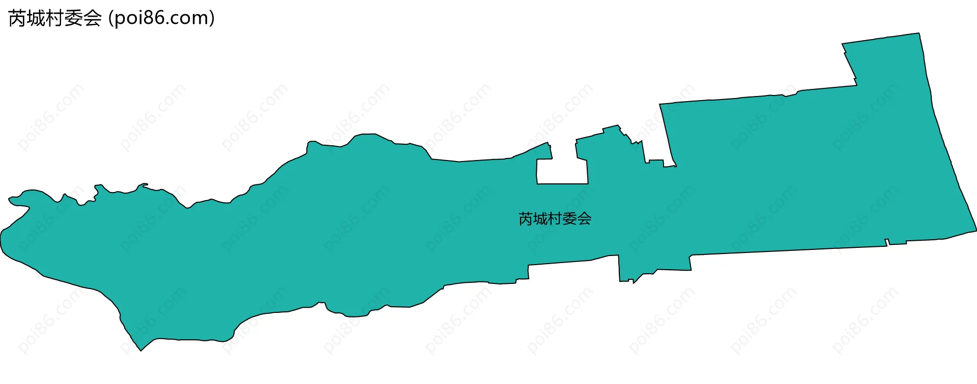 芮城村委会边界地图