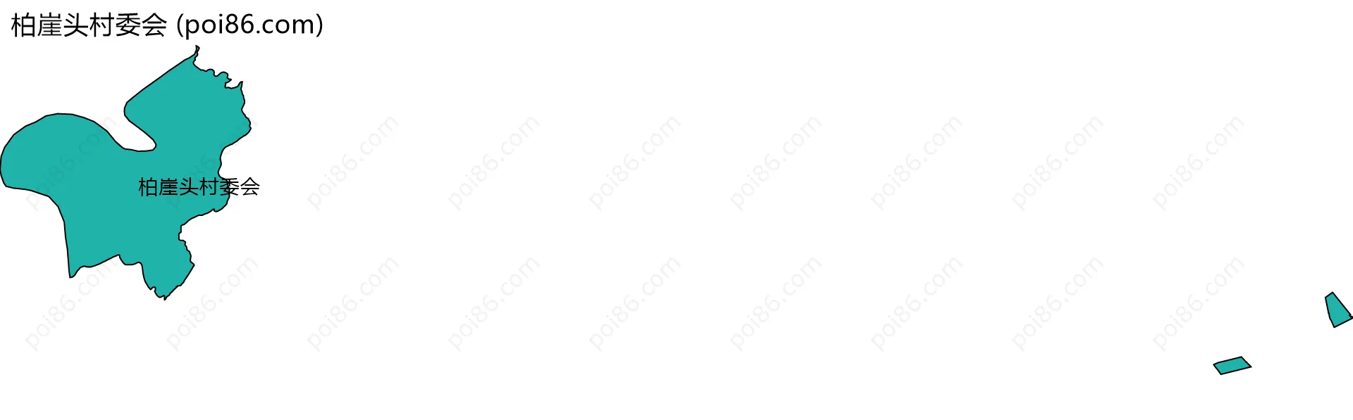 柏崖头村委会边界地图