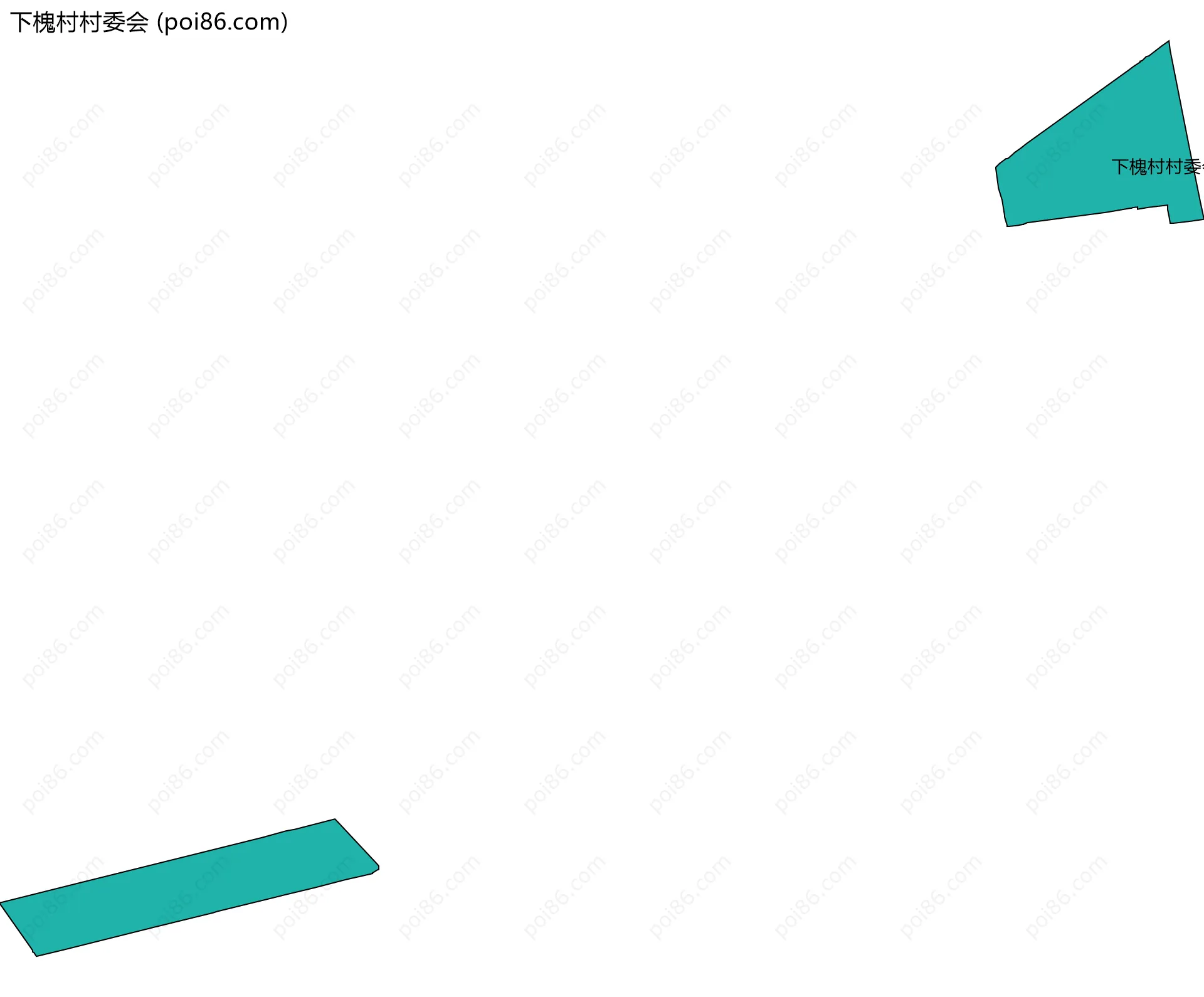 下槐村村委会边界地图