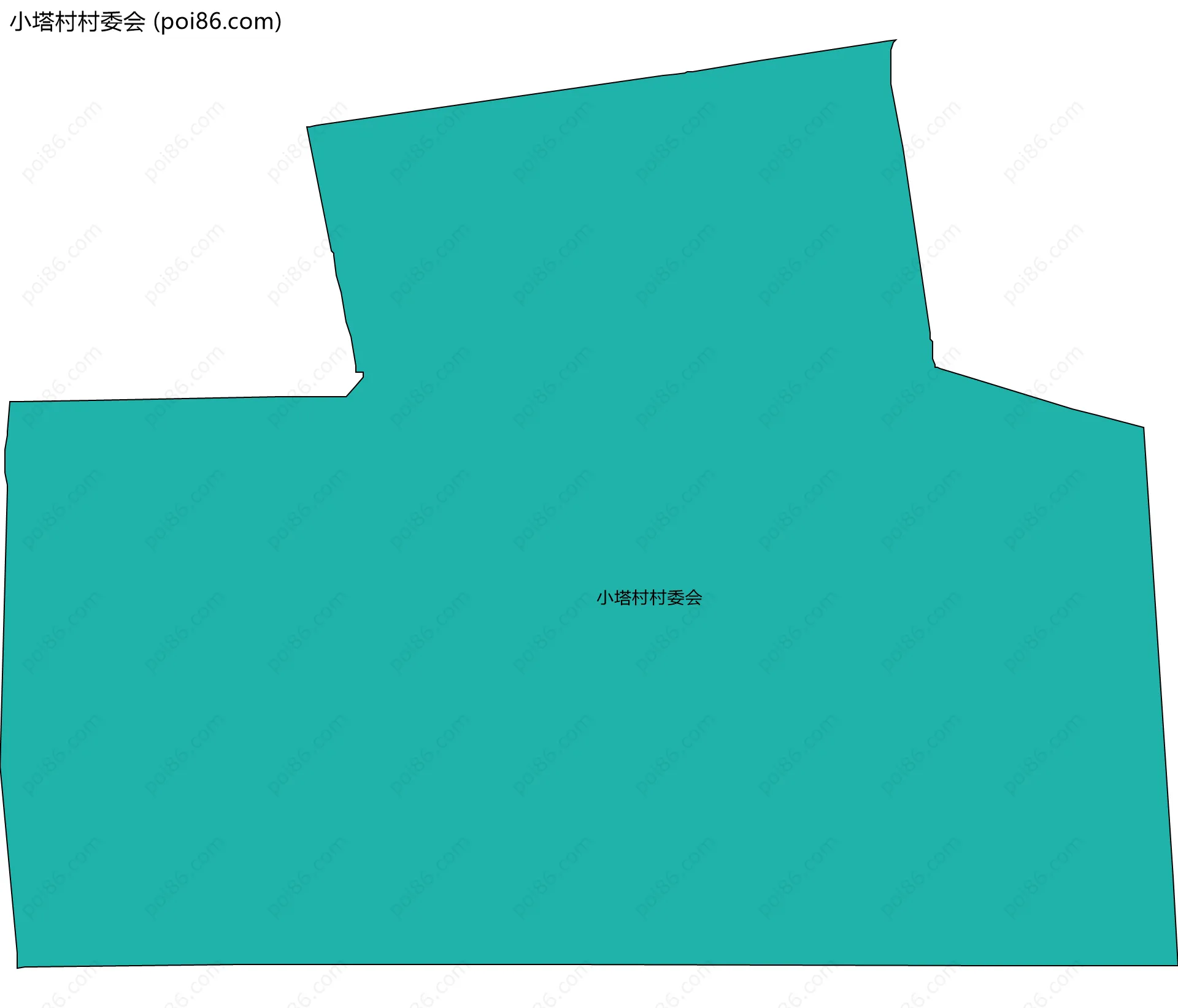 小塔村村委会边界地图